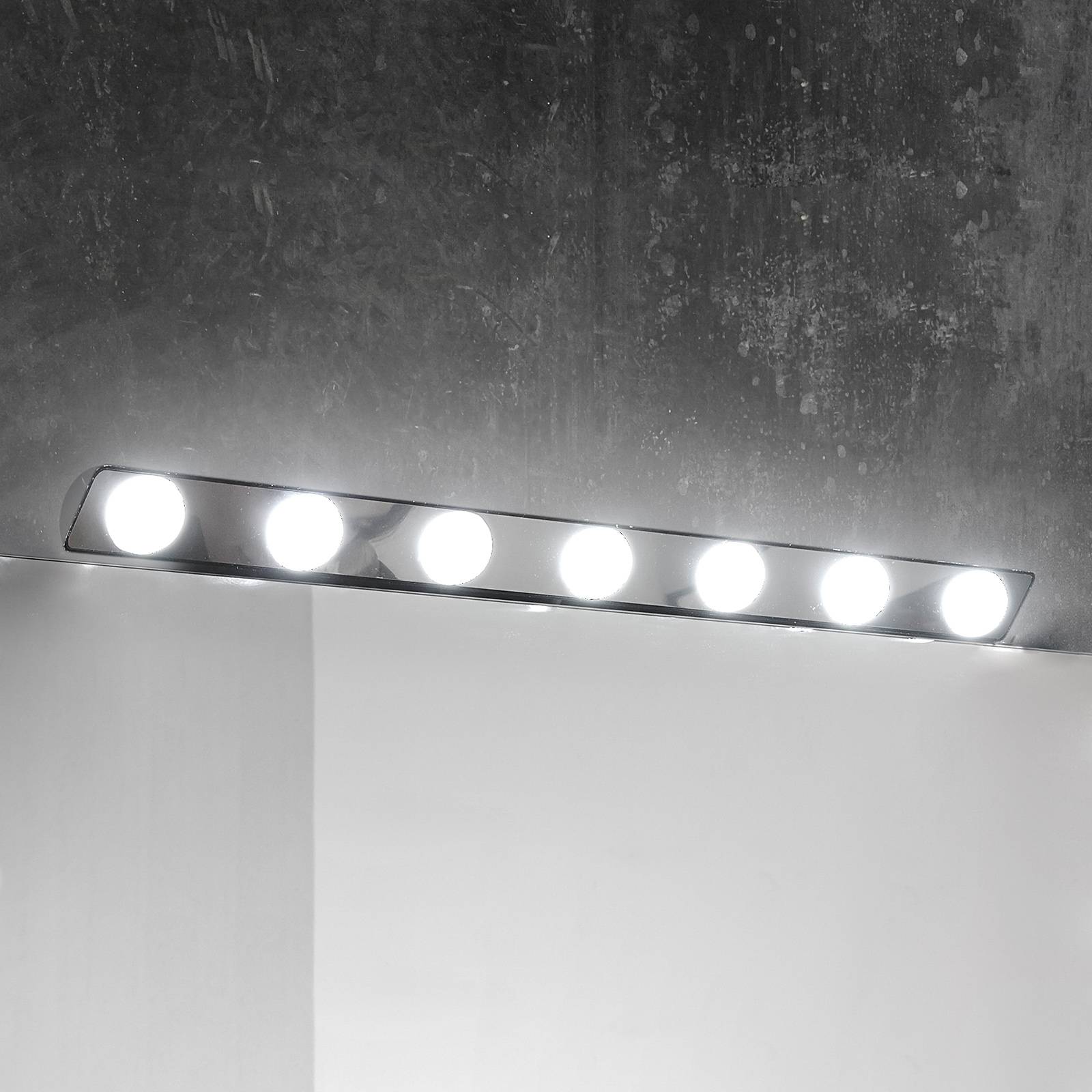 Ebir LED-Spiegellampe Hollywood, 85cm 7fl.