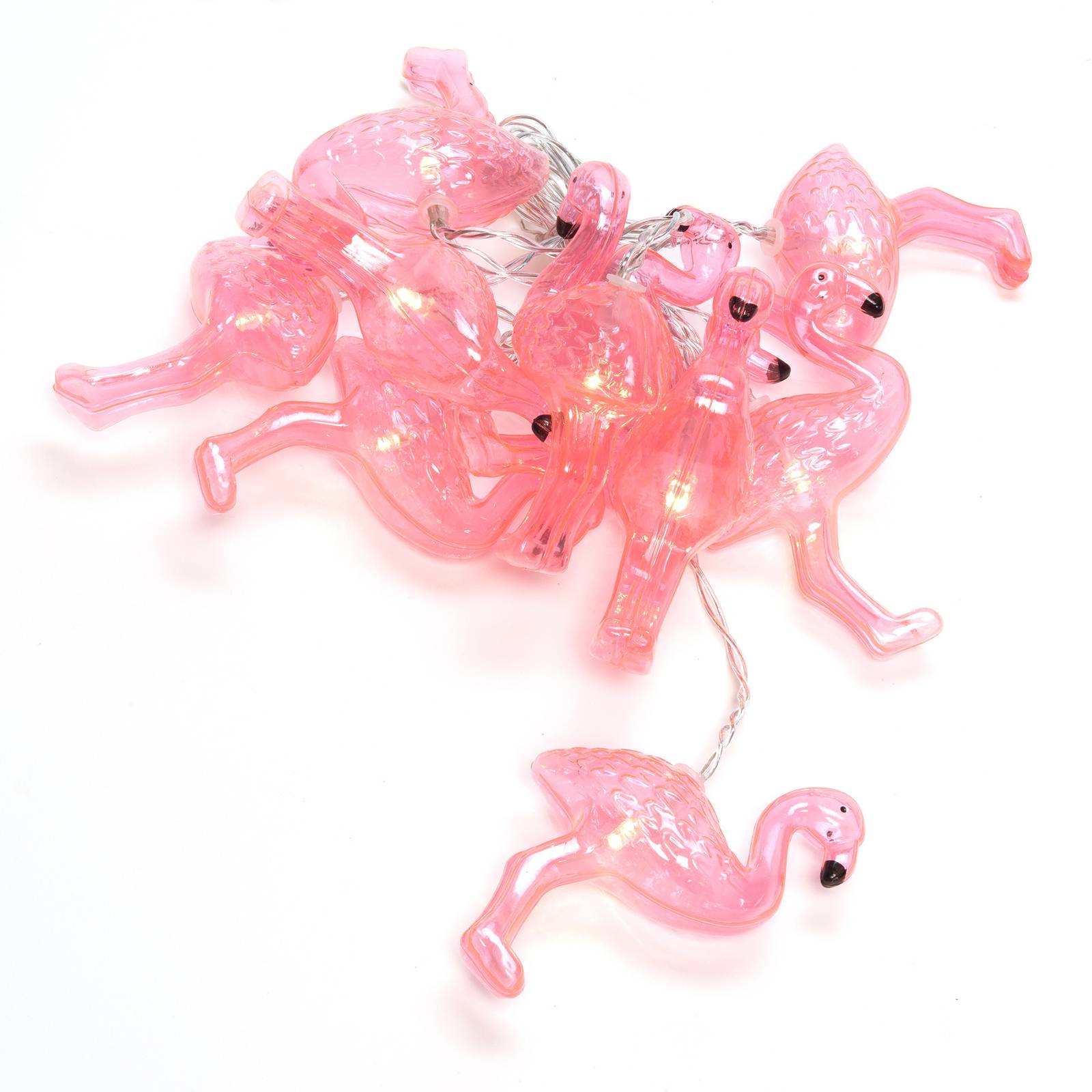 Konstsmide Season LED-Lichterkette Flamingos, batteriebetrieben