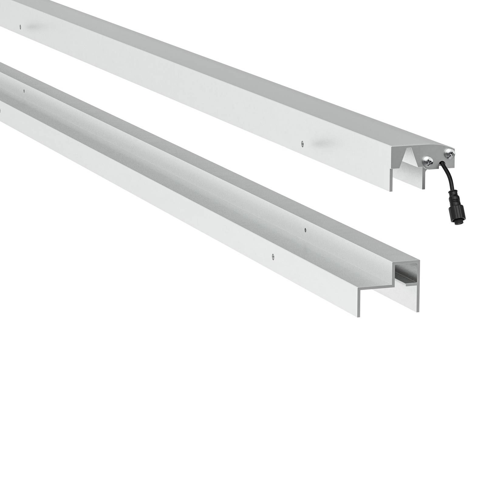 LyghtUp LED-Leuchtleiste, WPC-/Alu-Zäune, 173 cm, silber