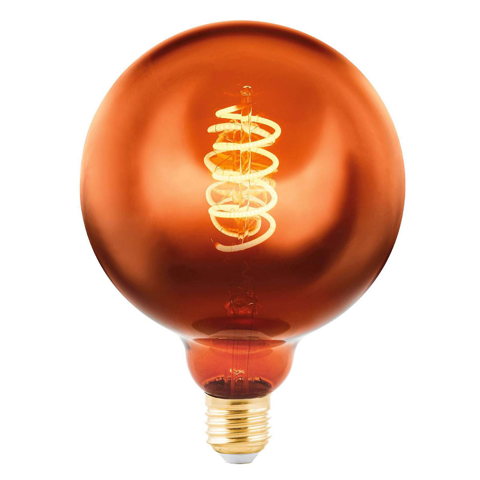 EGLO LED-Globelampe E27 4W kupfer bedampft Ø 12,5 cm