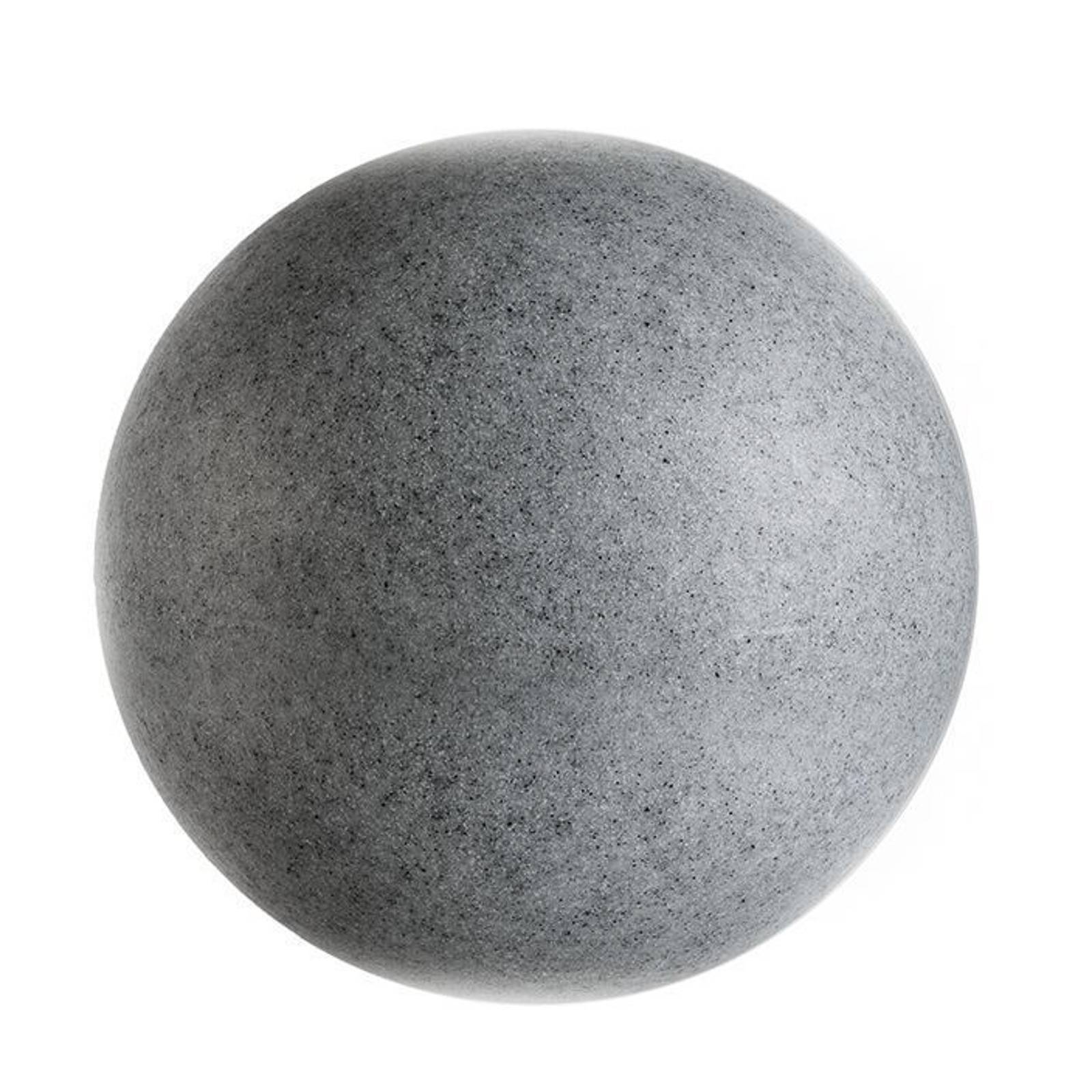 Deko-Light Außen-Kugelleuchte mit Erdspieß, granit, Ø 25cm