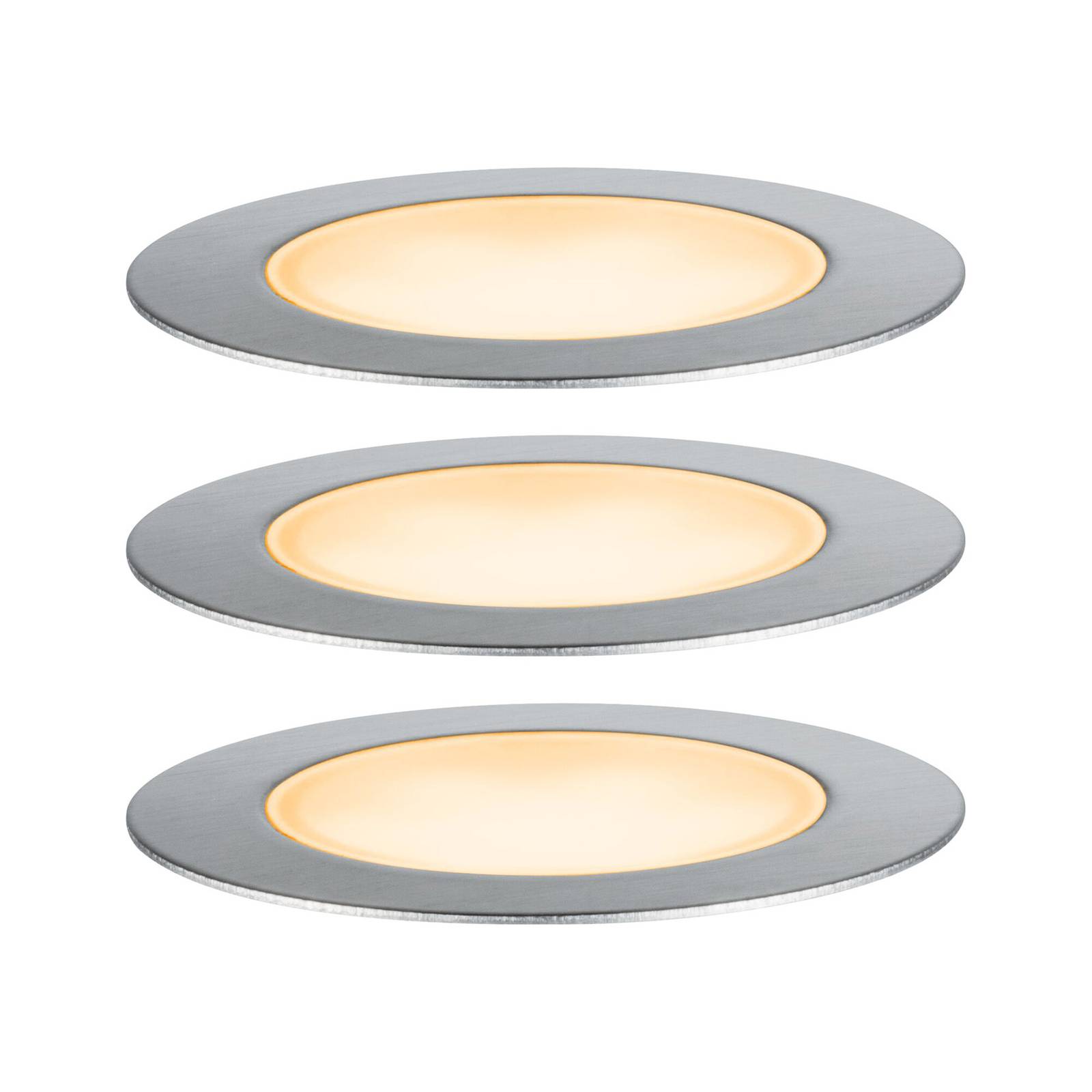 Paulmann Plug & Shine LED-Einbauleuchte 2W 3er-Set