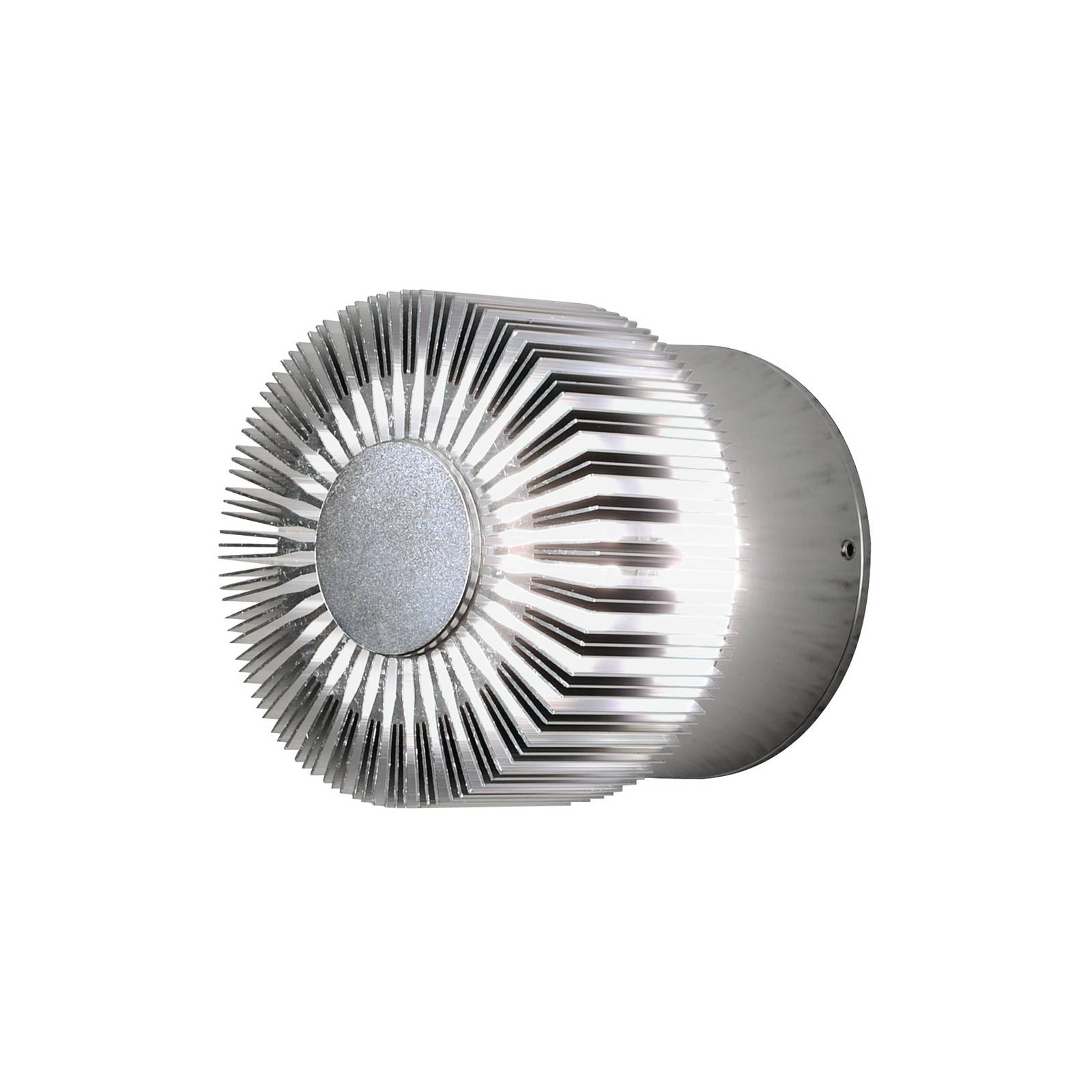 Konstsmide LED-Außenwandlampe Monza Strahlen rund silber 9cm
