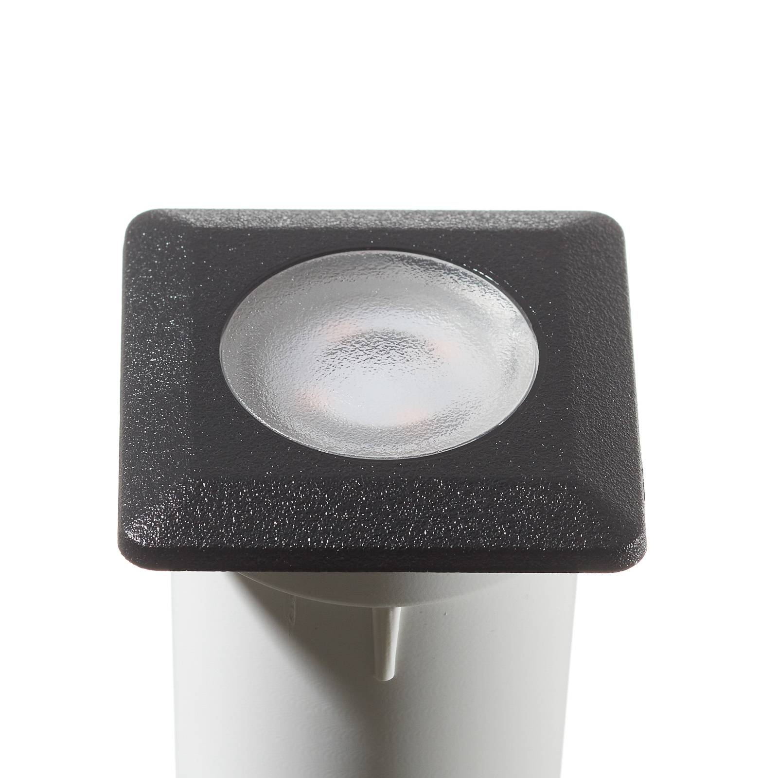 Fumagalli LED-Einbauleuchte Aldo eckig schwarz/klar 3.000K