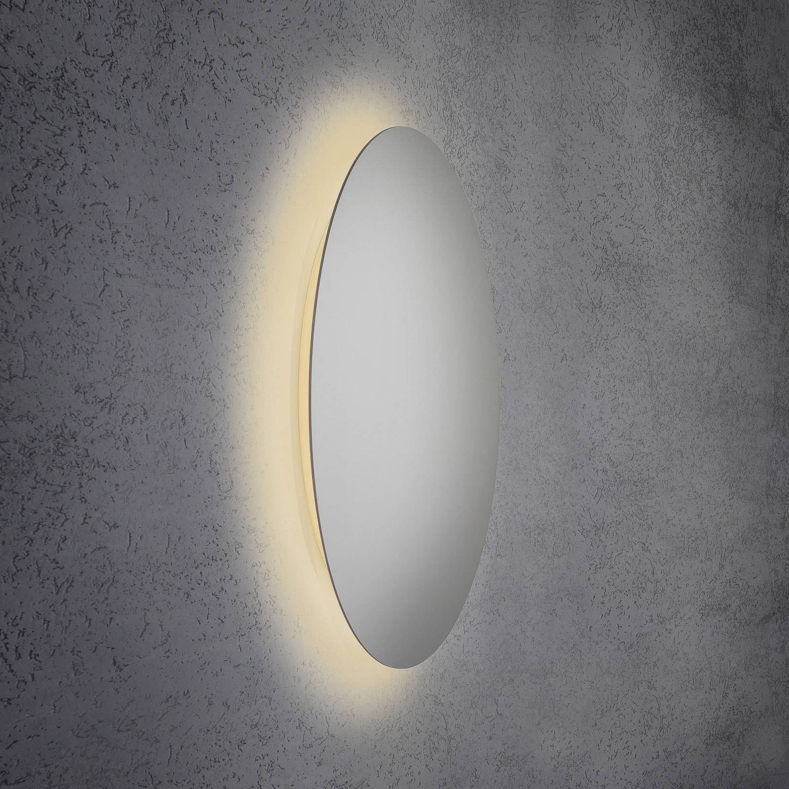 Escale Blade LED-Wandleuchte, silber matt, Ø 79 cm
