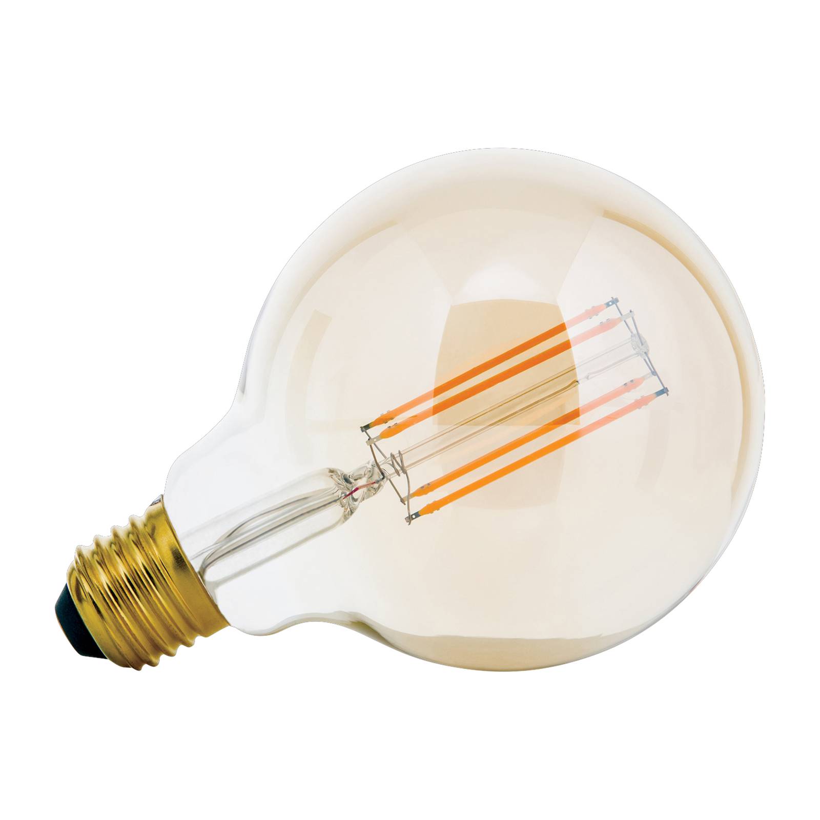 Orion LED-Globelampe E27 G95 6W amber 2.200K dimmbar