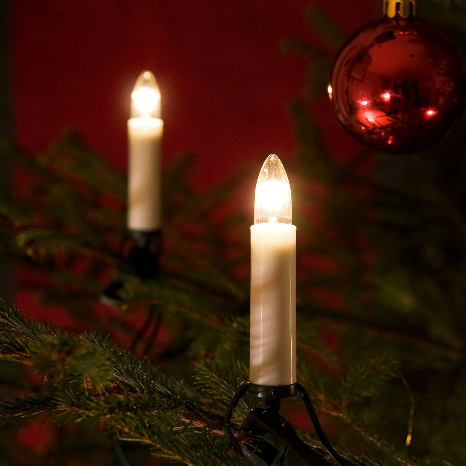 Konstsmide Christmas 25-flammige Baumkette mit Topbirnen - Innen 18,3m