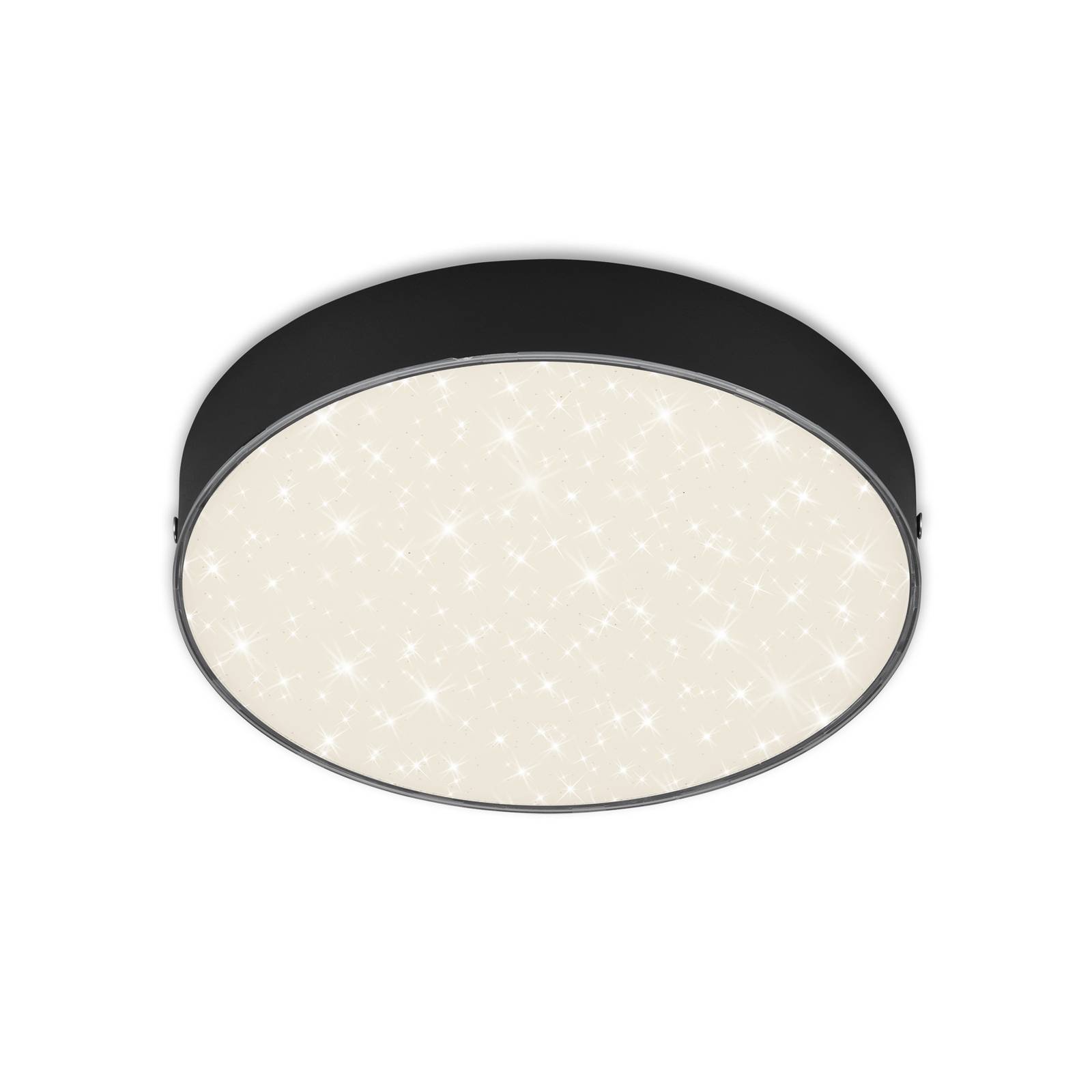 Briloner LED-Deckenleuchte Flame Star, Ø 21,2 cm, schwarz