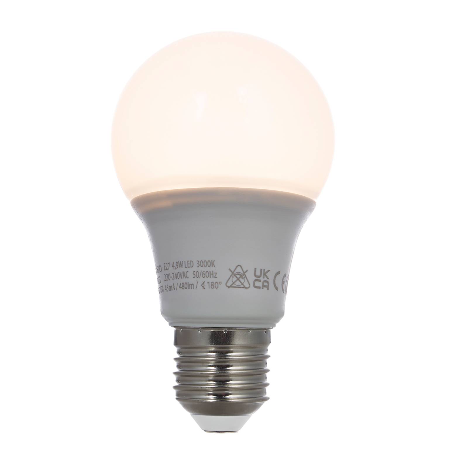 Arcchio LED-Lampe E27 A60 4,9W 3.000K opal