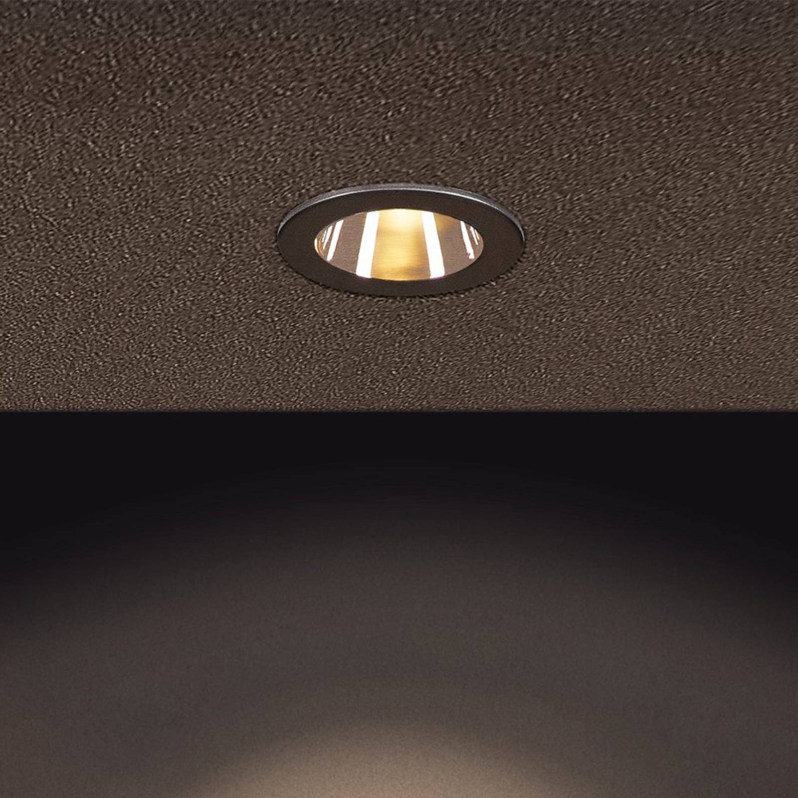 SLV H-Light 3 LED-Einbauleuchte schwarz matt