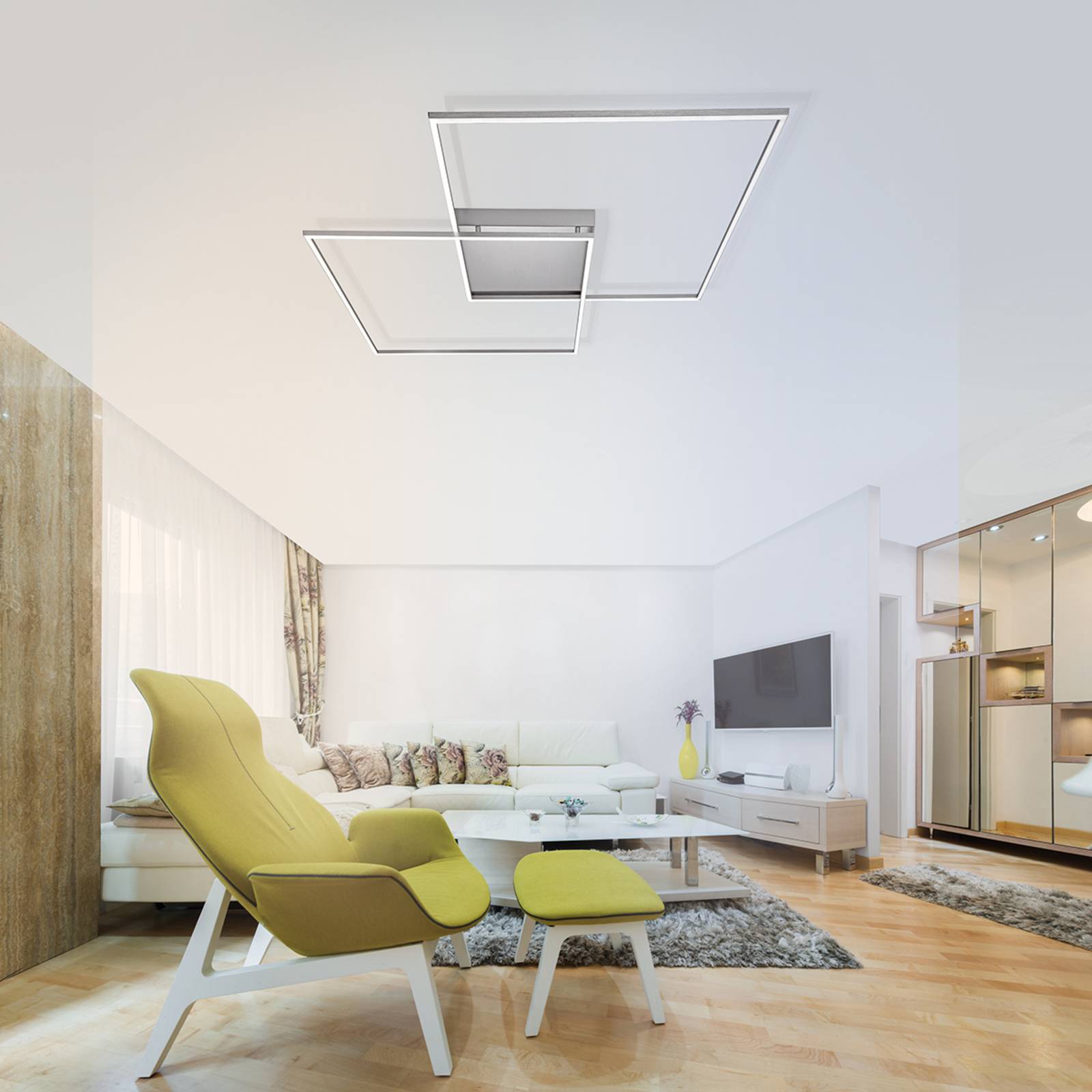 Q-Smart-Home Paul Neuhaus Q-INIGO LED-Deckenleuchte, 68cm