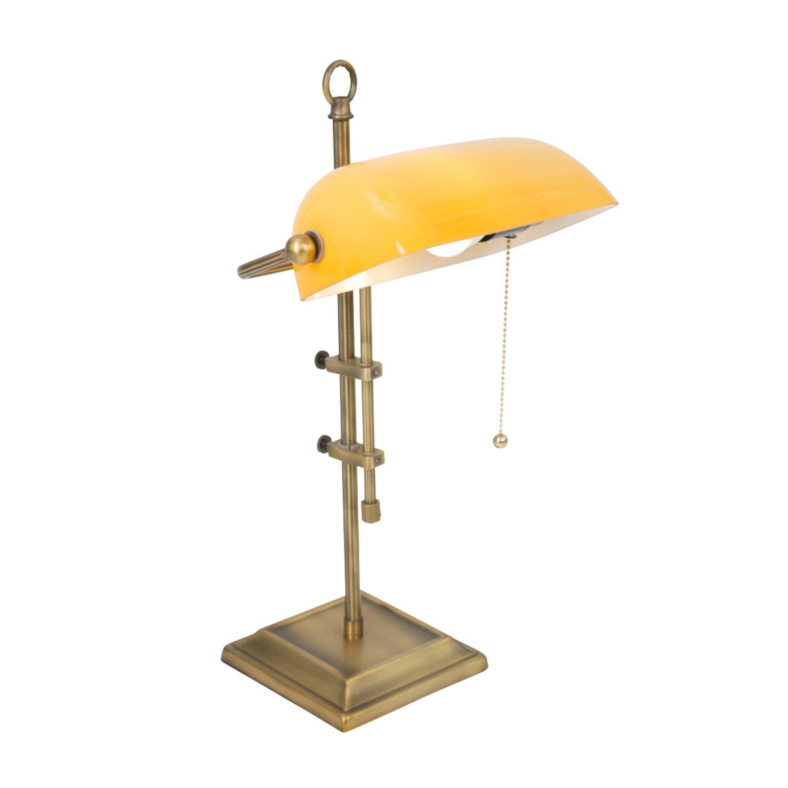 Steinhauer Schreibtischlampe Ancilla verstellbar bronze/gelb
