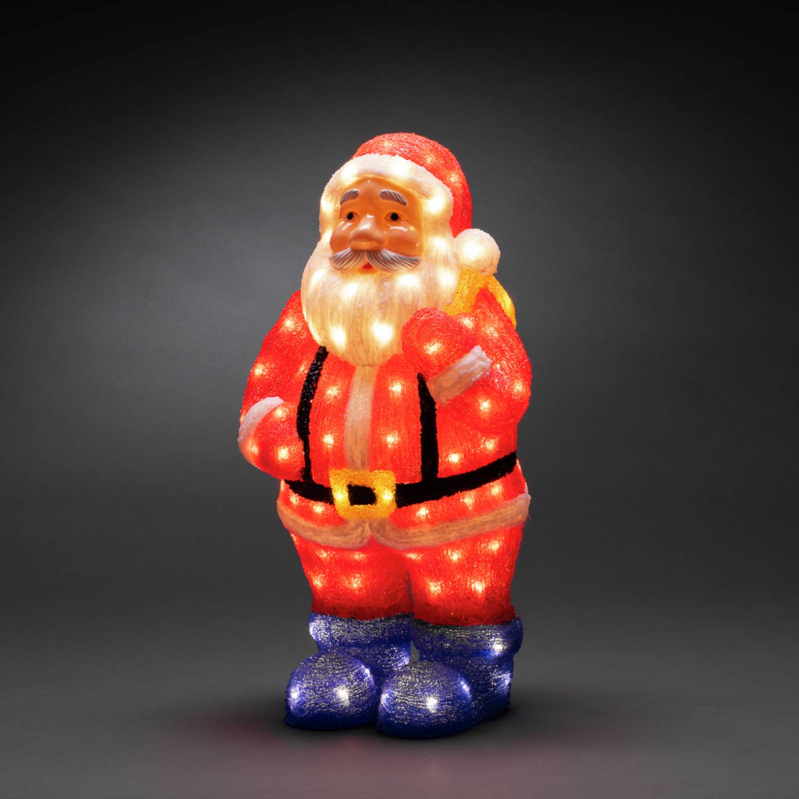 Konstsmide Christmas LED-Dekofigur Weihnachtsmann bunt IP44 Höhe 55 cm