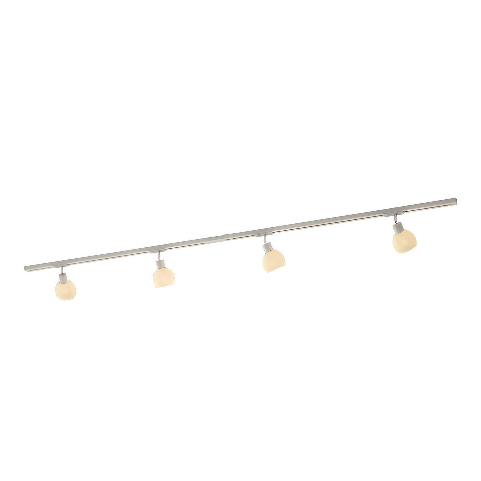 Lindby Jeanit 1-Phasen-LED-Schiene, silber