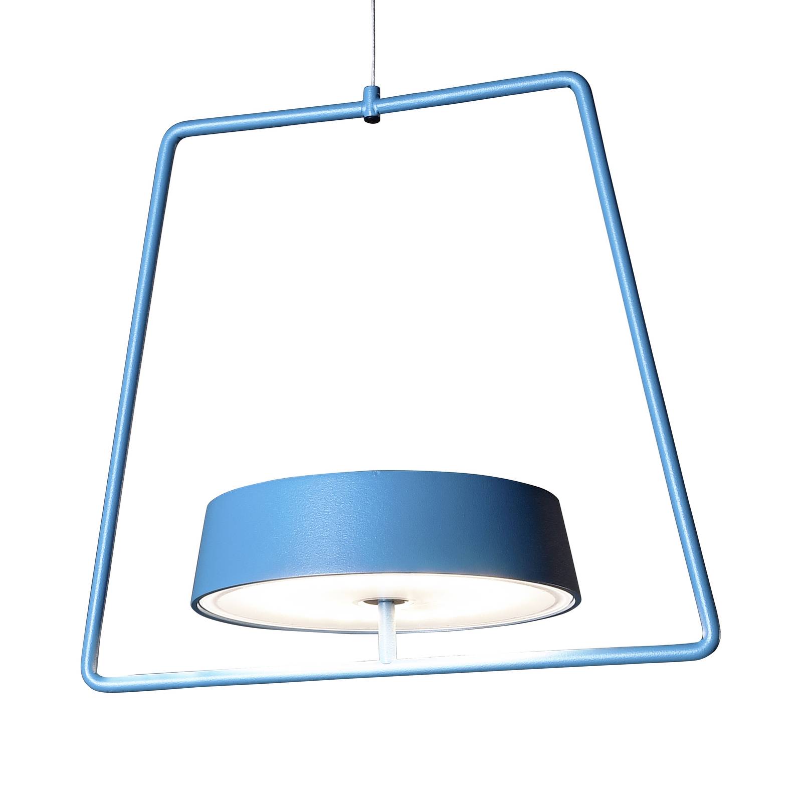 Deko-Light LED-Hängeleuchte Miram mit Akku, dimmbar, blau