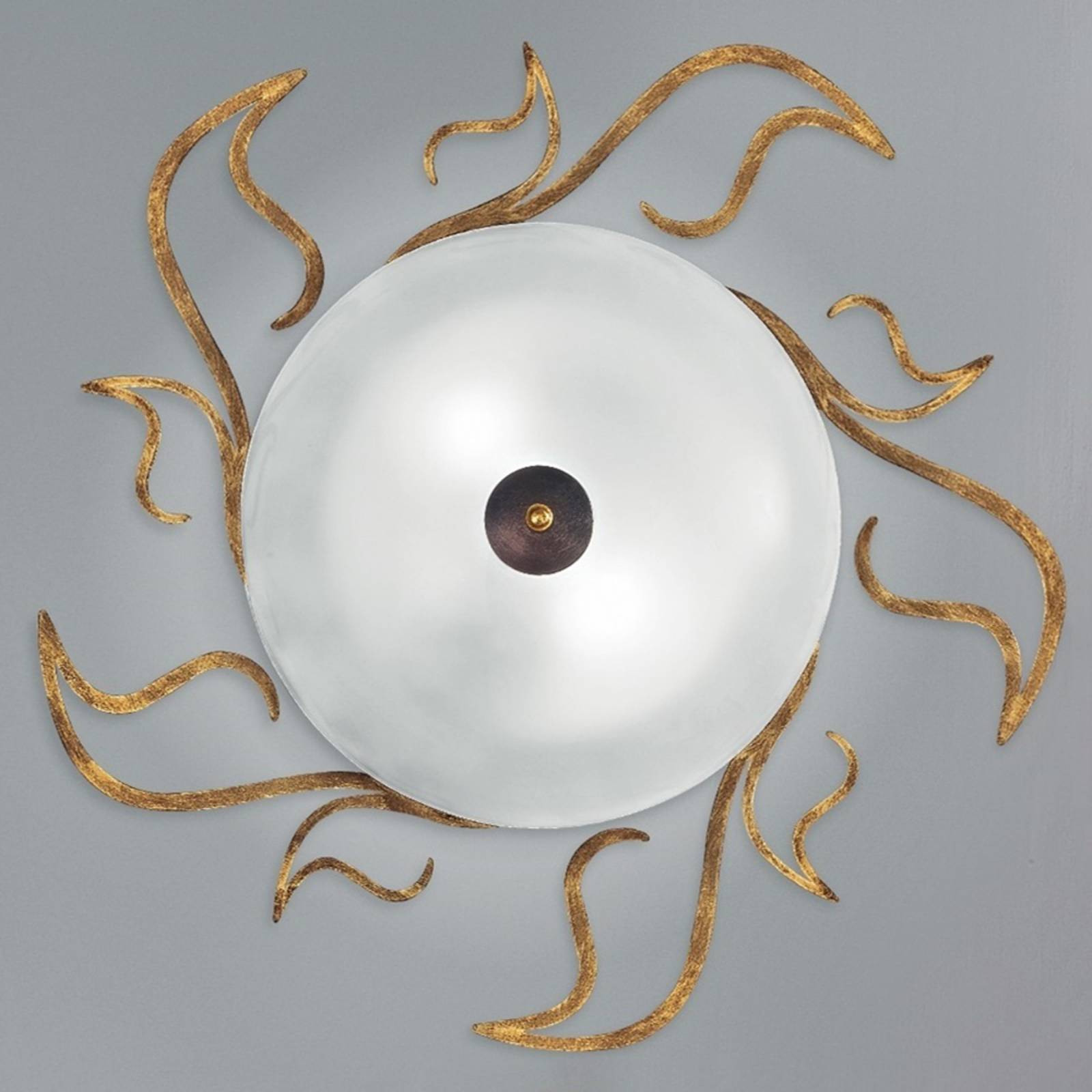 Kögl Deckenlampe Amabile, rost-gold mit Glasschirm