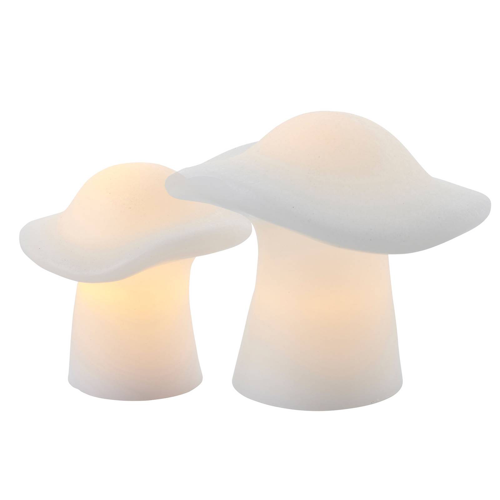 Sirius LED-Dekoleuchte Mushroom 2er-Set