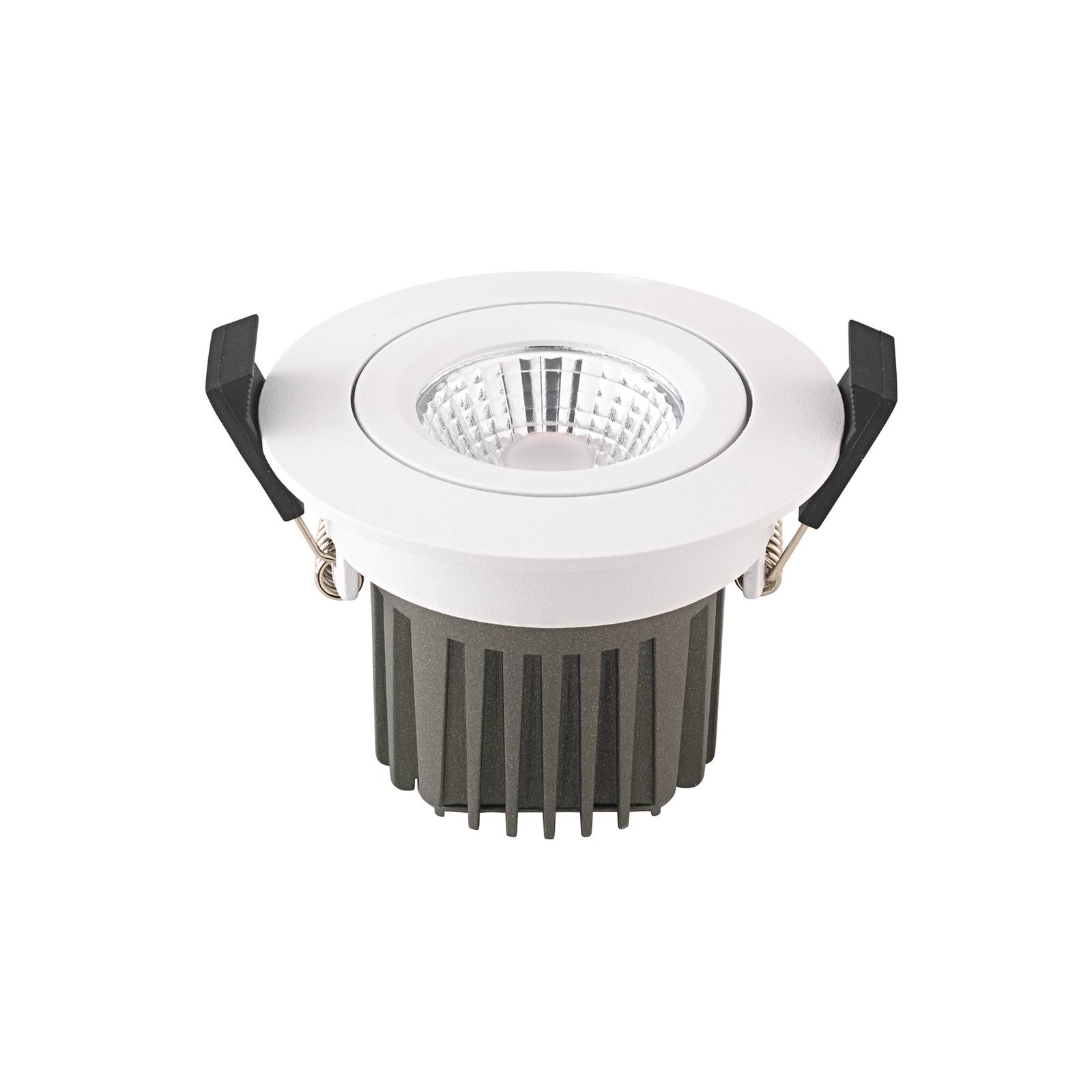 Sigor LED-Deckeneinbauspot Diled, Ø 8,5cm, 10 W, Dim-To-Warm, weiß