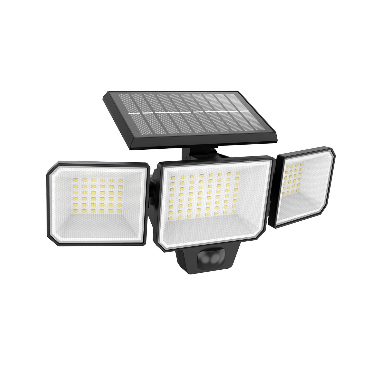 Philips LED-Solar-Wandleuchte Nysil, 3-flammig, Sensor