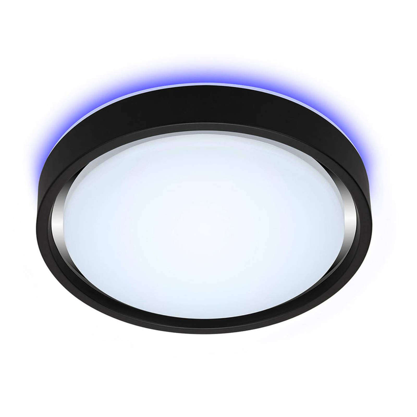 Briloner LED-Deckenlampe Talena M RGB CCT, Sensor, schwarz