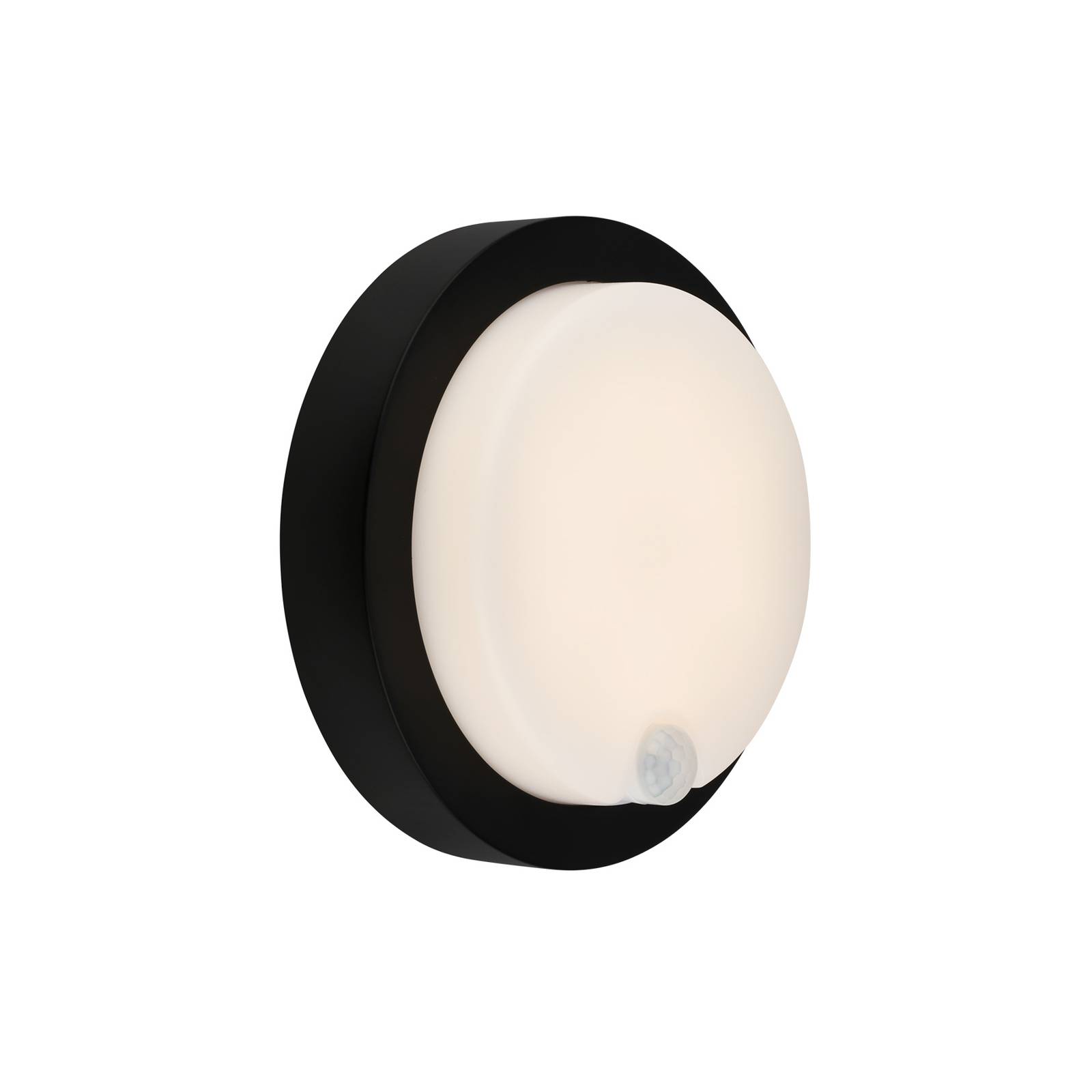 Briloner LED-Außenwandleuchte 3765015 Akku Sensor, schwarz
