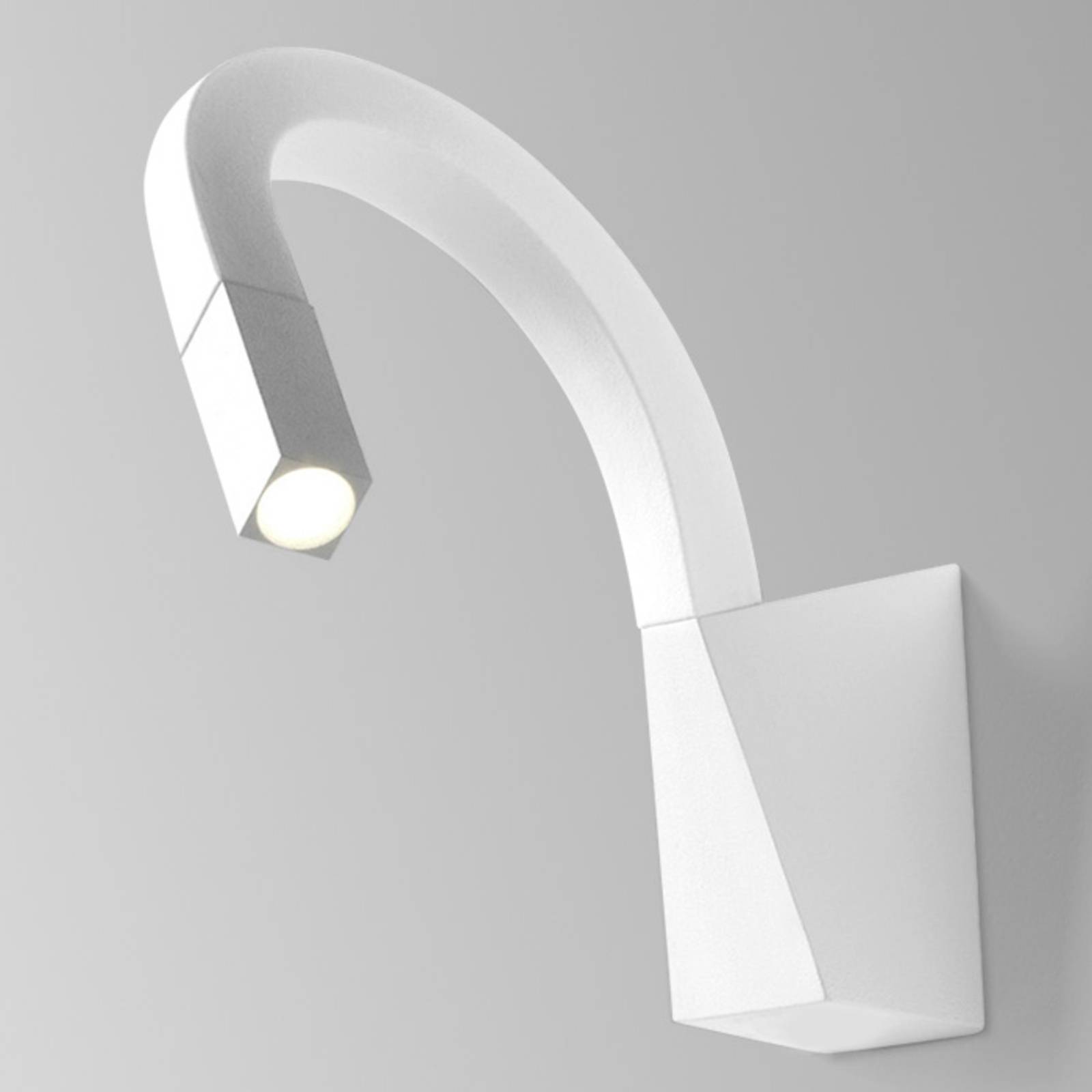 Linea Light Biegsame LED-Wandleuchte Snake in Weiß