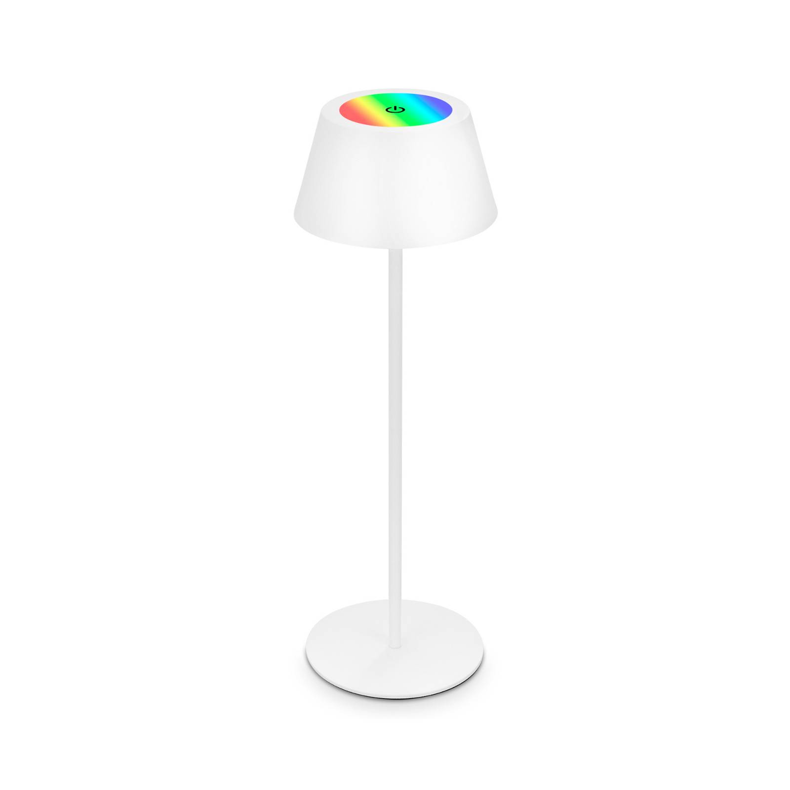 Briloner LED-Tischleuchte Kiki mit Akku RGBW, weiß