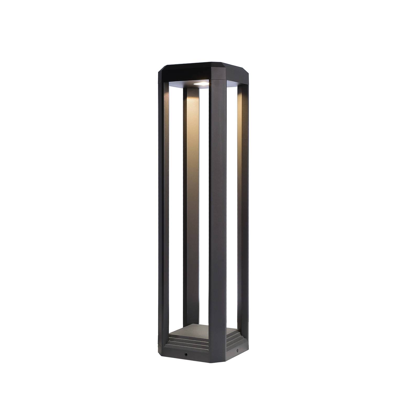 Deko-Light LED-Sockelleuchte Rubkat, grau, Höhe 50 cm