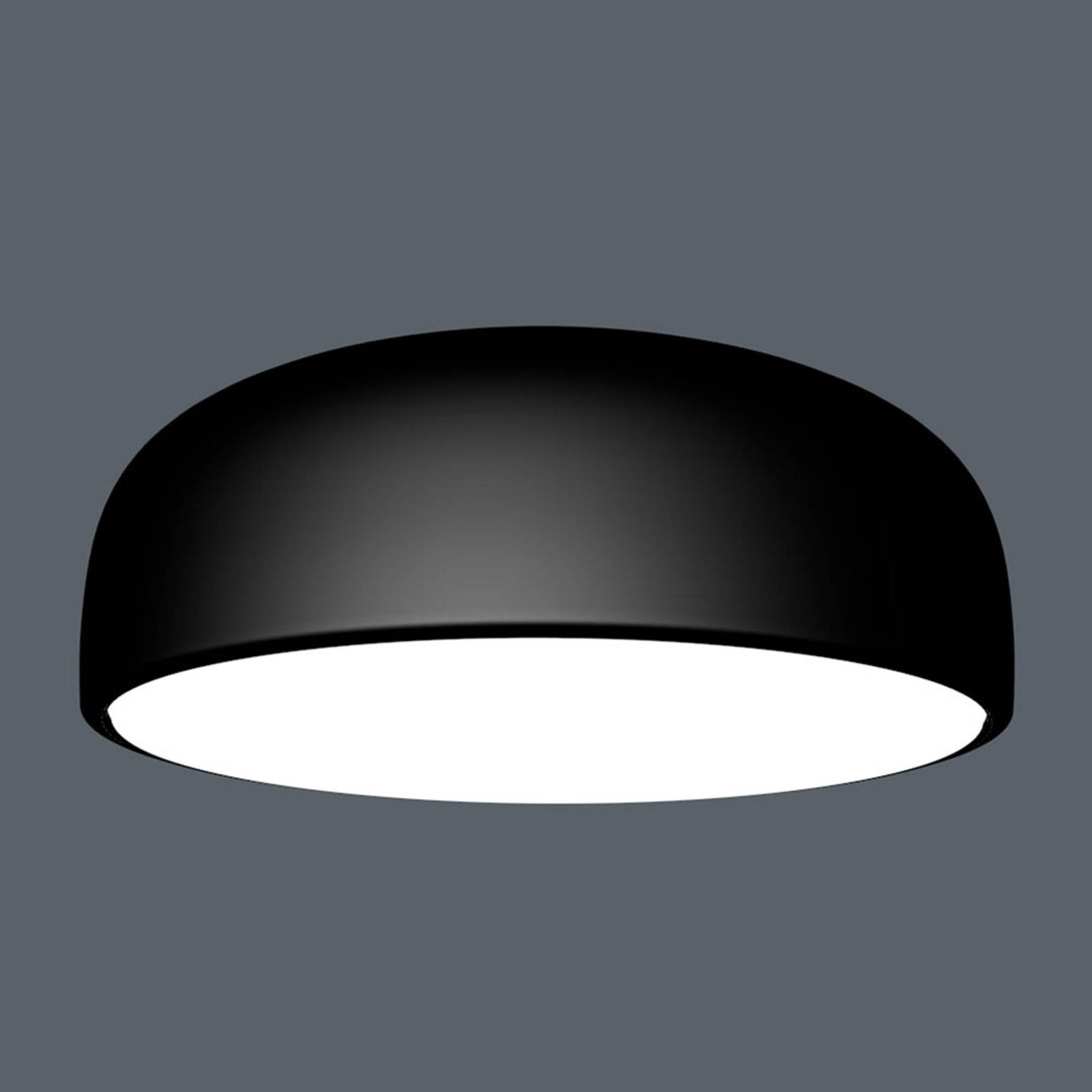 FLOS Smithfield C LED-Deckenleuchte, matt schwarz