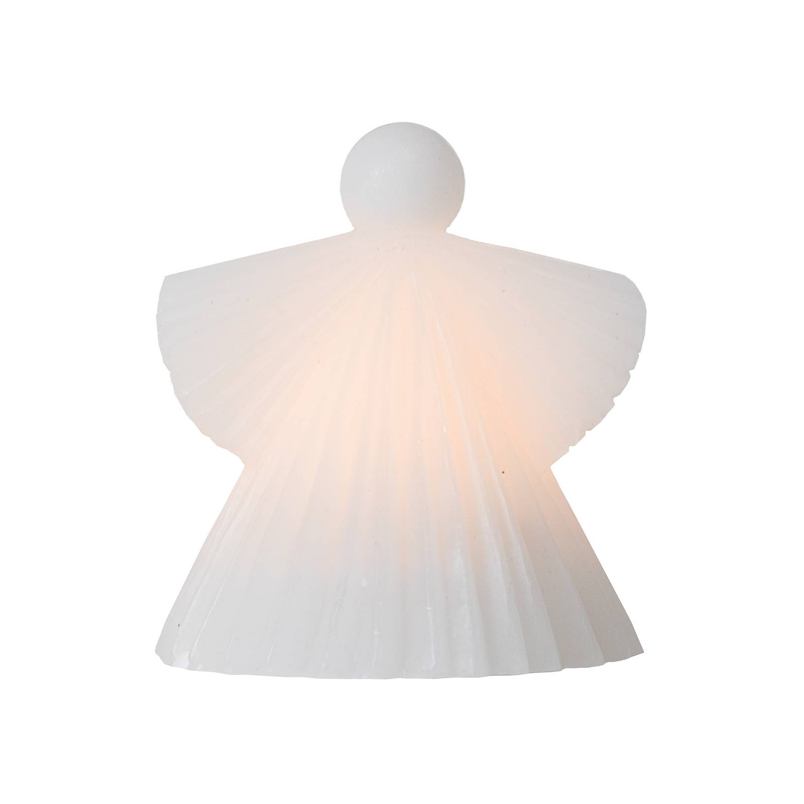 Sirius LED-Dekofigur Asta, Engel aus weißem Wachs 12,5cm