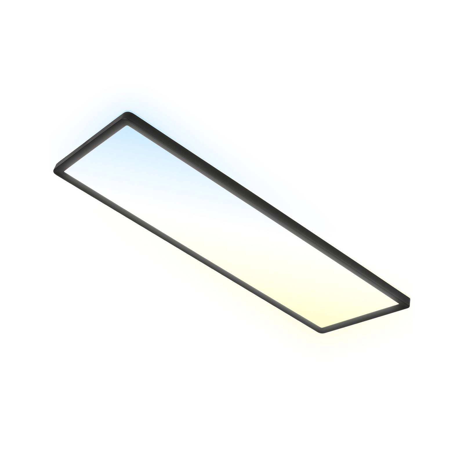 Briloner LED-Panel Slim schwarz ultraflach CCT, 59x20cm