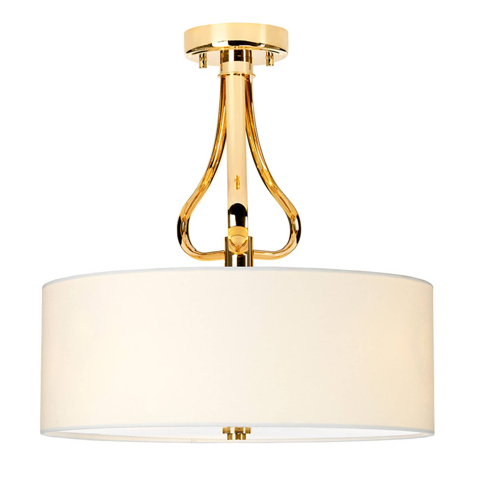 ELSTEAD LED-Deckenlampe Falmouth weiß/gold