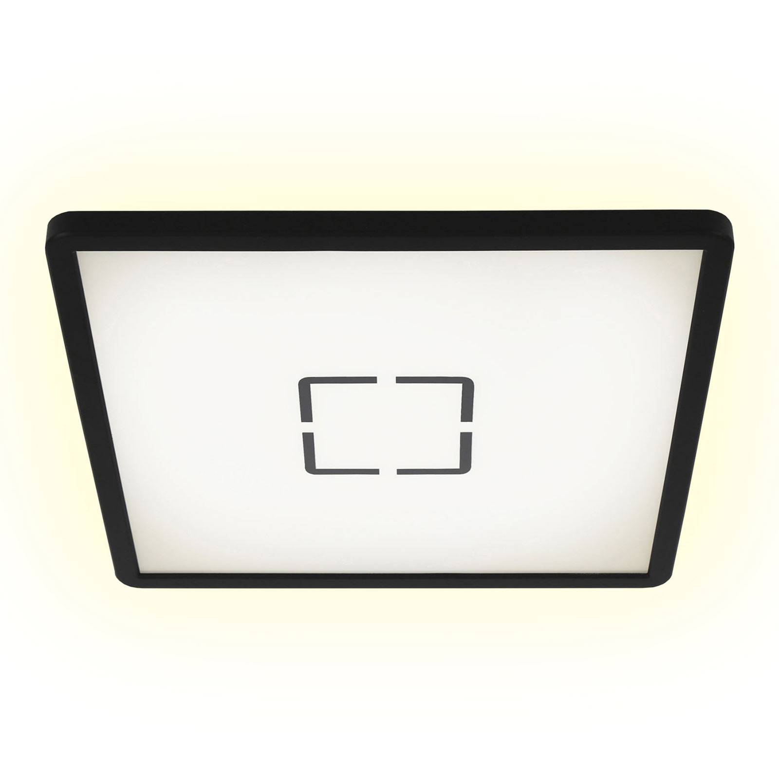 Briloner LED-Deckenlampe Free, 29 x 29 cm, schwarz