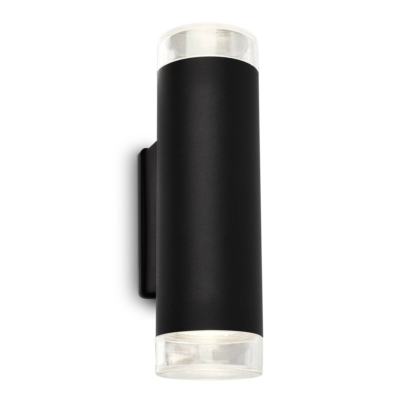 Briloner LED-Außenwandleuchte Upner, Up-/Downlight, schwarz