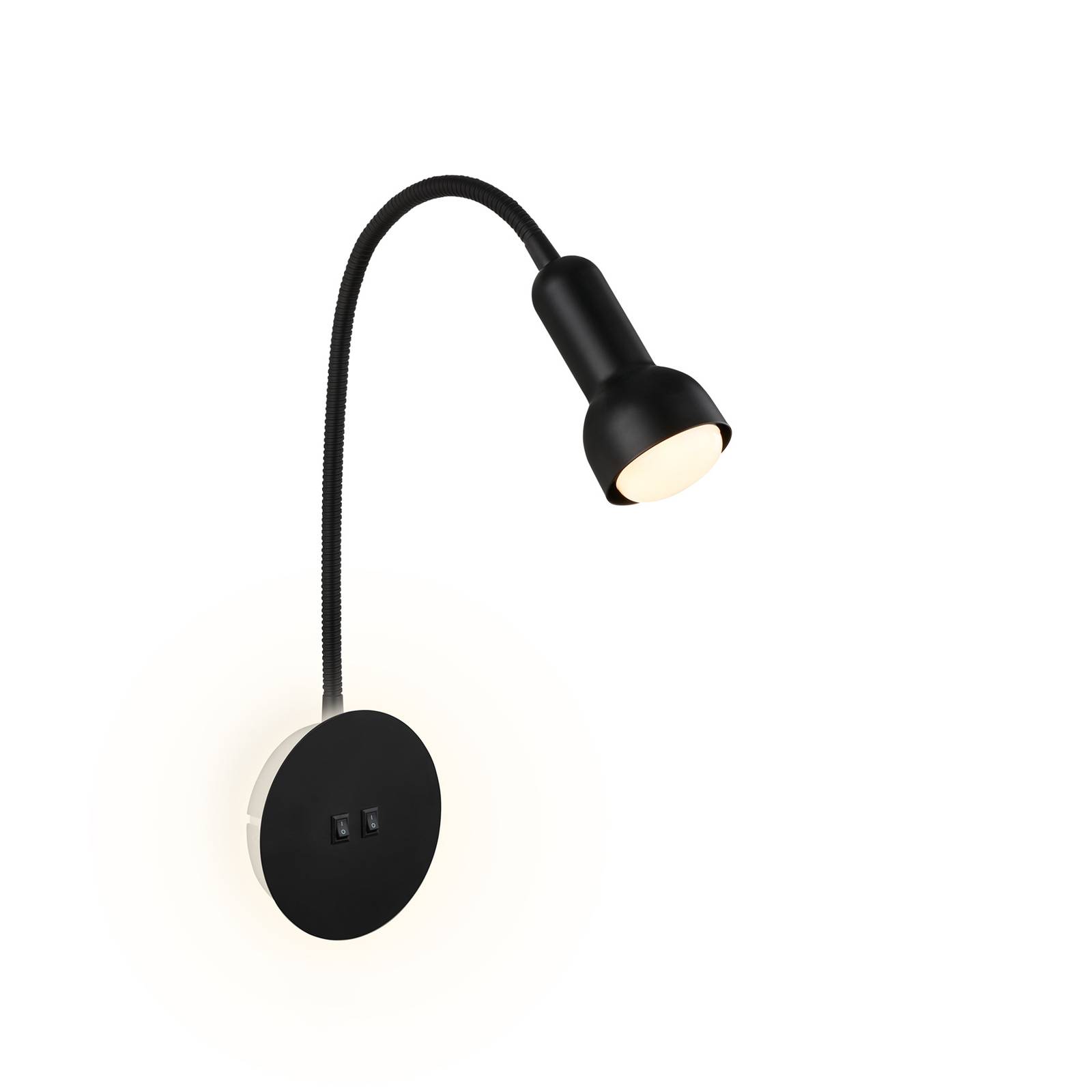Briloner LED-Wandlampe 2178015 Double-Switch, schwarz