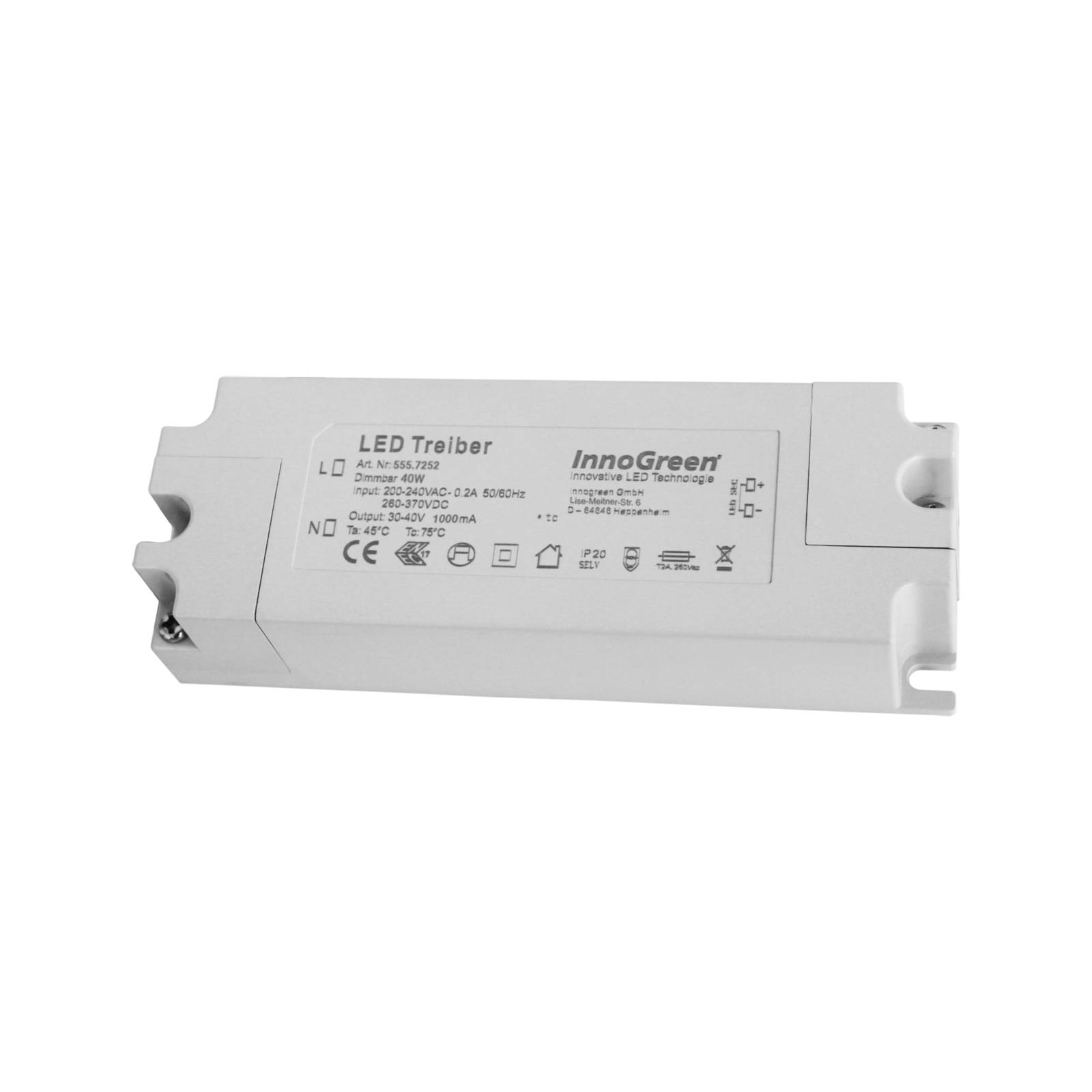 InnoGreen LED-Treiber 220-240 V(AC/DC) dimmbar 40W