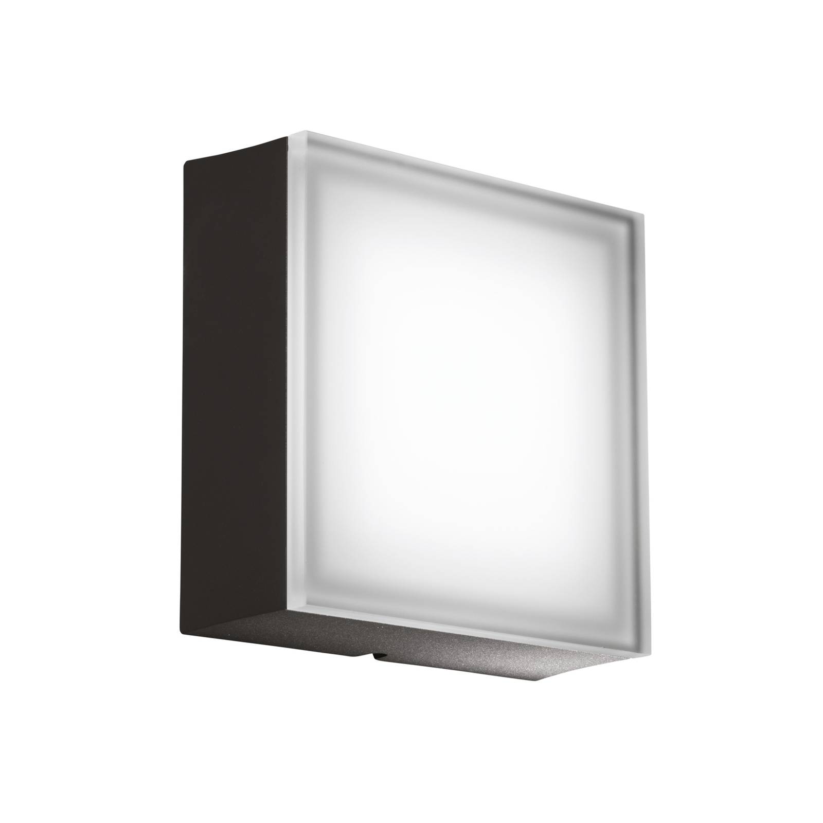 LCD LED-Außenwandlampe 1426 graphit 20 x 20 cm