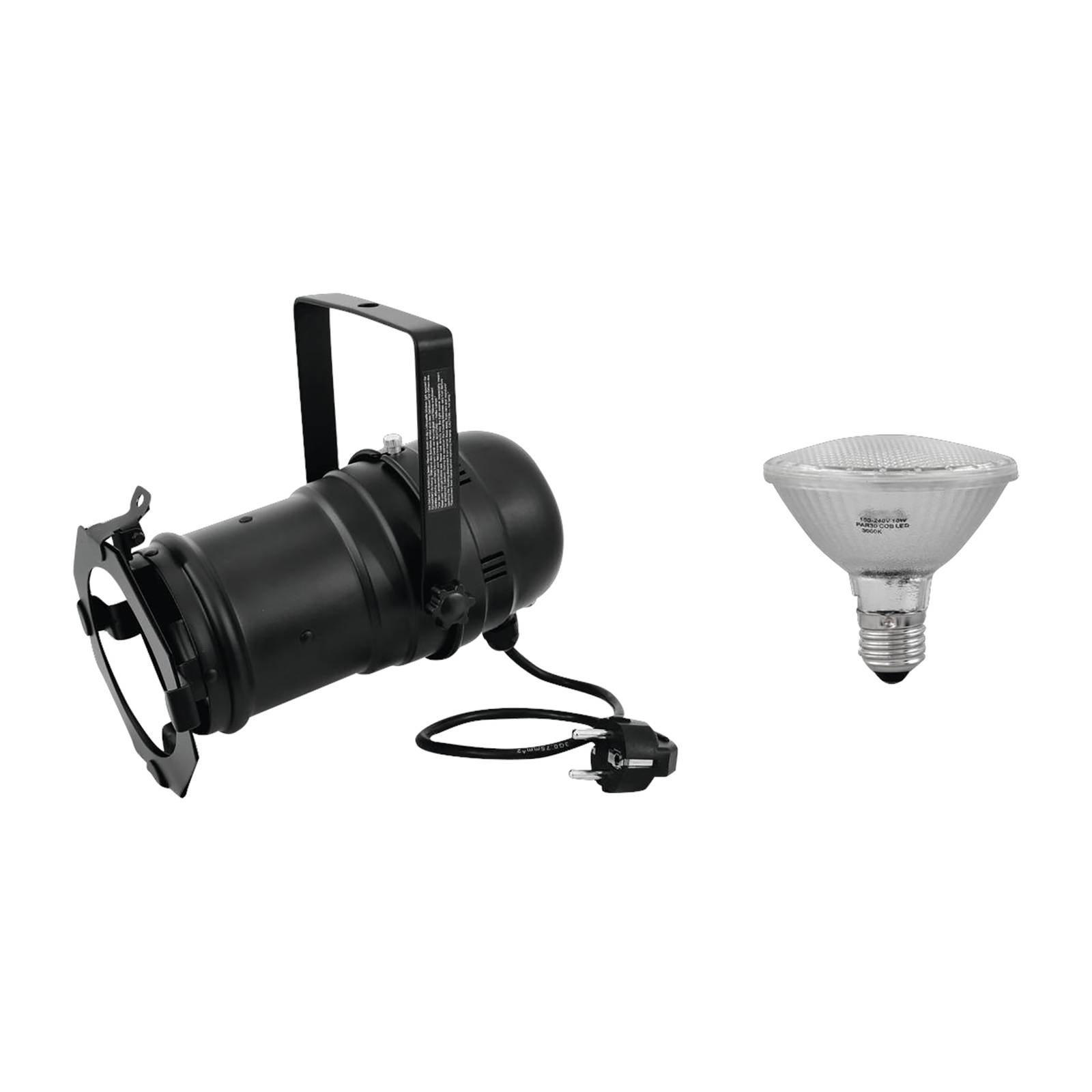 Steinigke Showtechnic EUROLITE Set PAR-30 Spot LED-Strahler schwarz