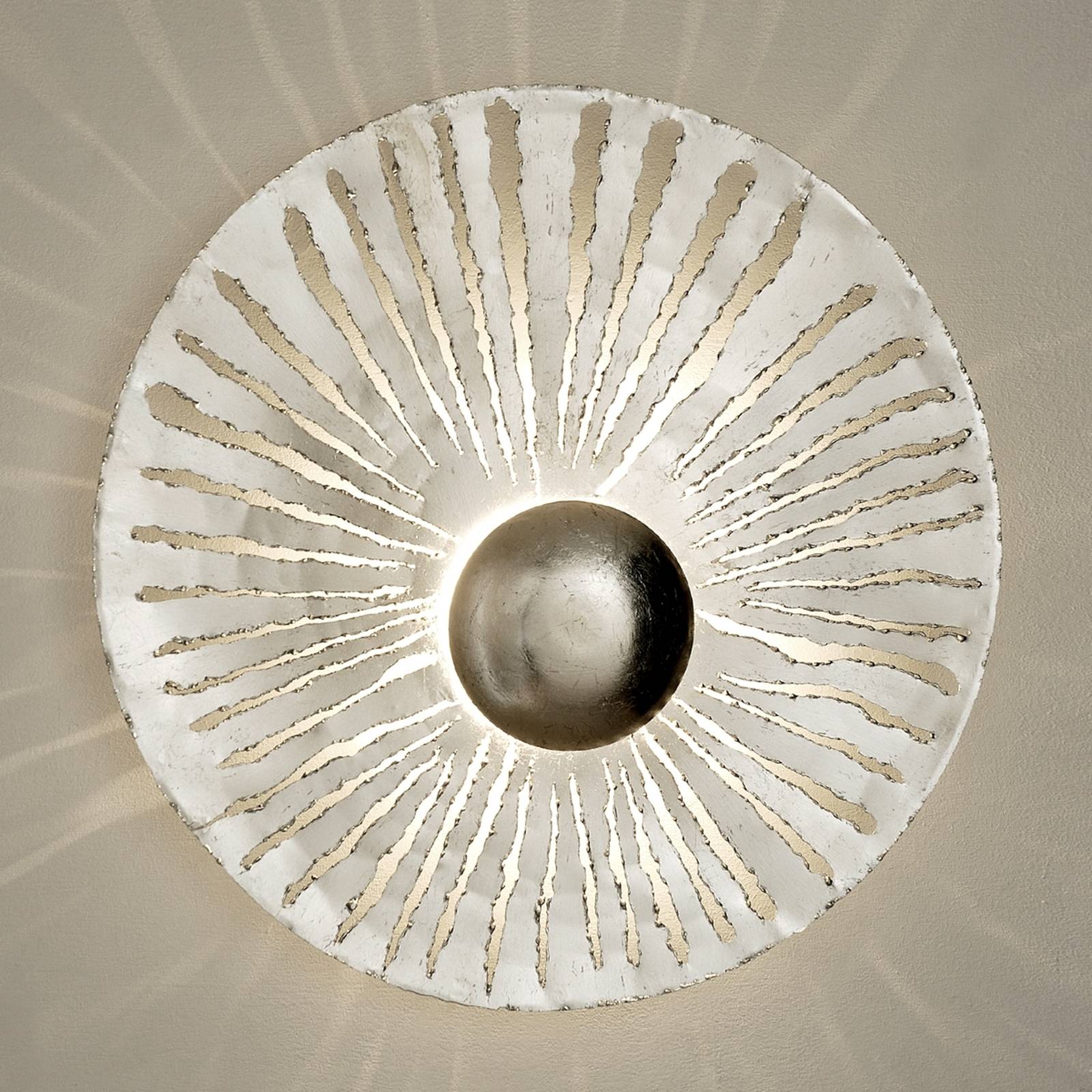 Holländer LED-Wandleuchte Pietro, runde Form, silber