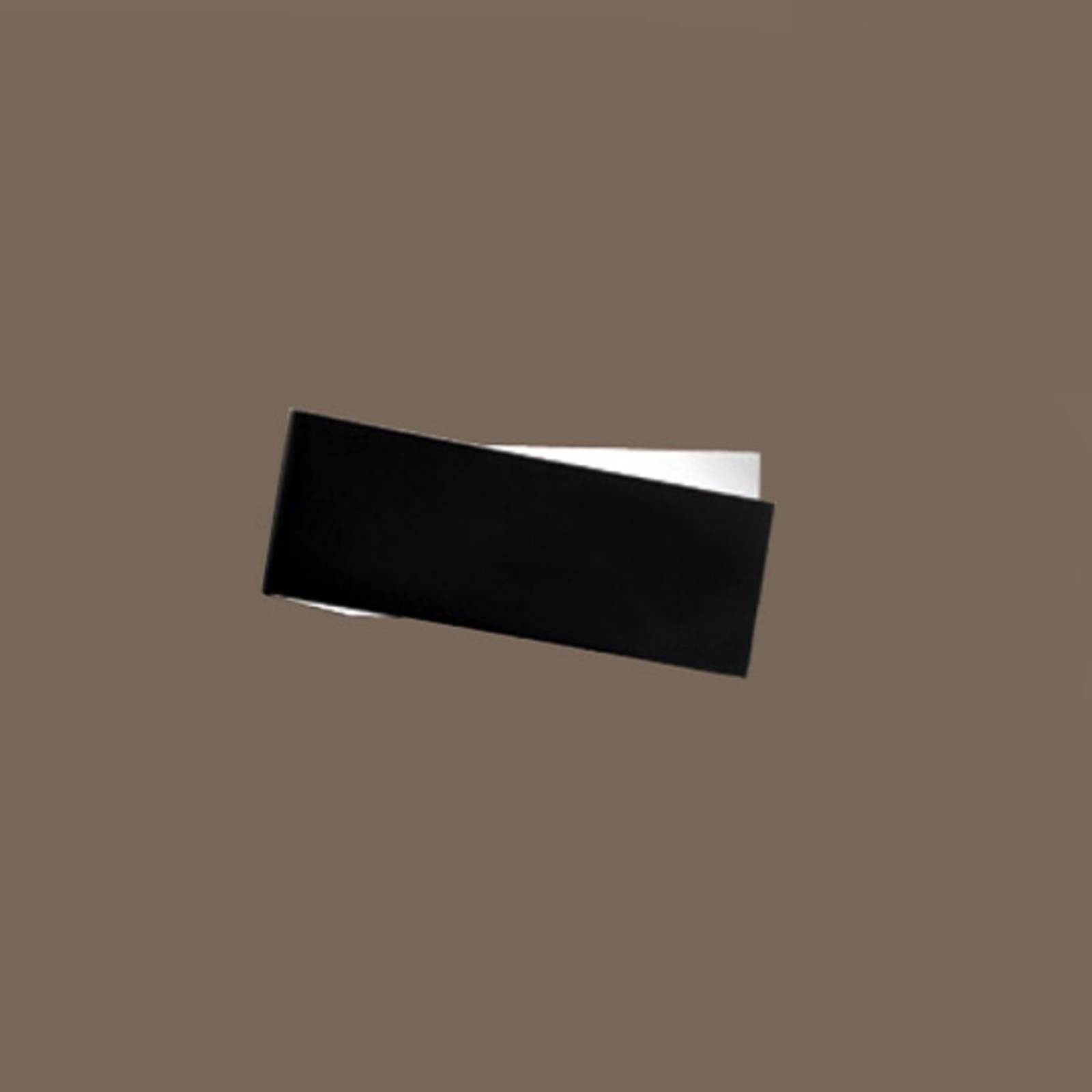 Linea Light Wandleuchte Zig Zag schwarz-weiß 26 cm