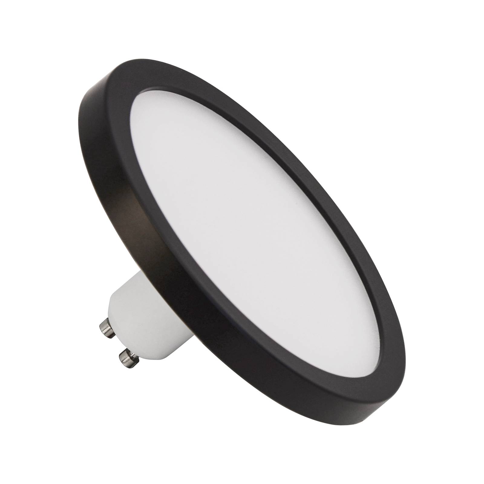 LightMe LED-Lampe GU10 9W CCT 2.700/4.000K Ø14,5cm schwarz