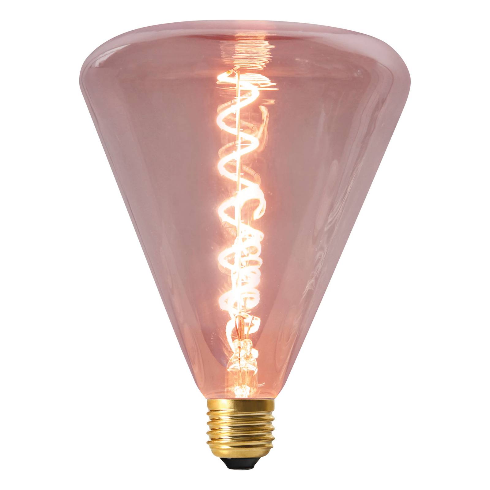 Naeve Leuchten LED-Lampe Dilly E27 4W 2200K dimmbar, rot getönt