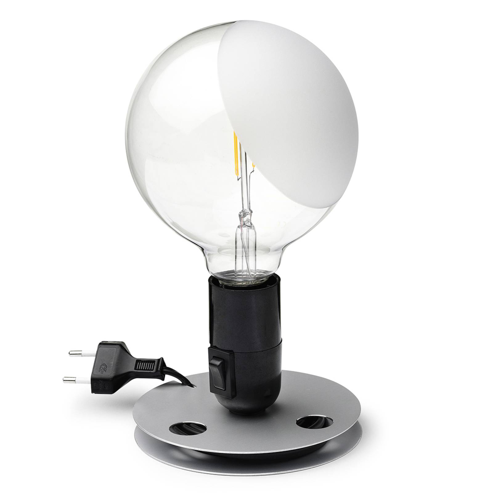 FLOS Lampadina LED-Tischlampe, schwarz