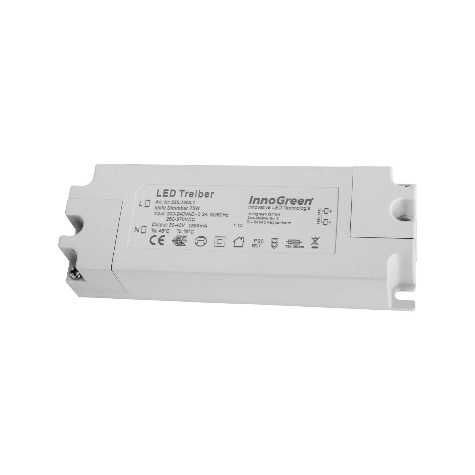 InnoGreen LED-Treiber 220-240 V(AC/DC) 75W