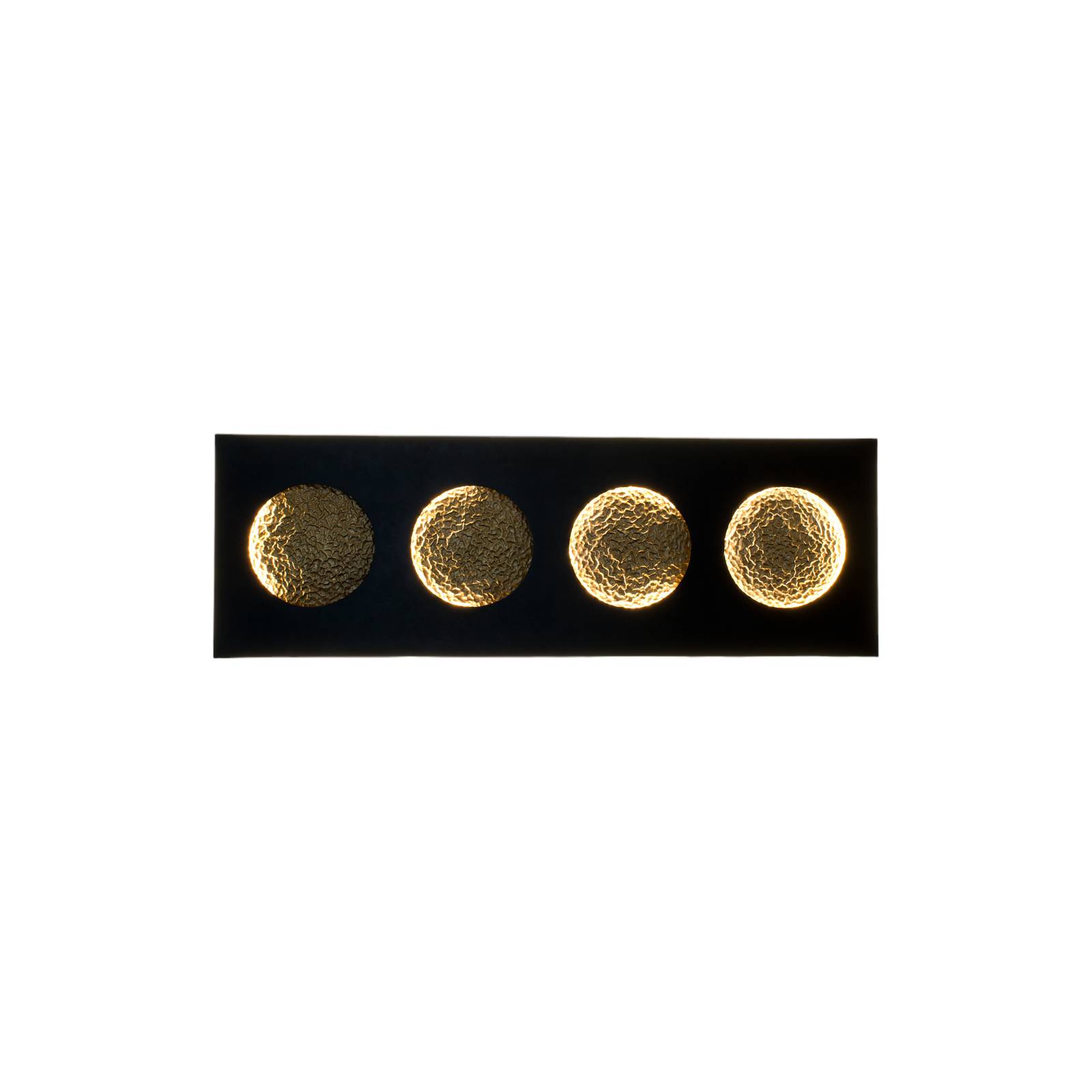 Holländer LED-Wandleuchte Fasi Della Luna, schwarz/gold