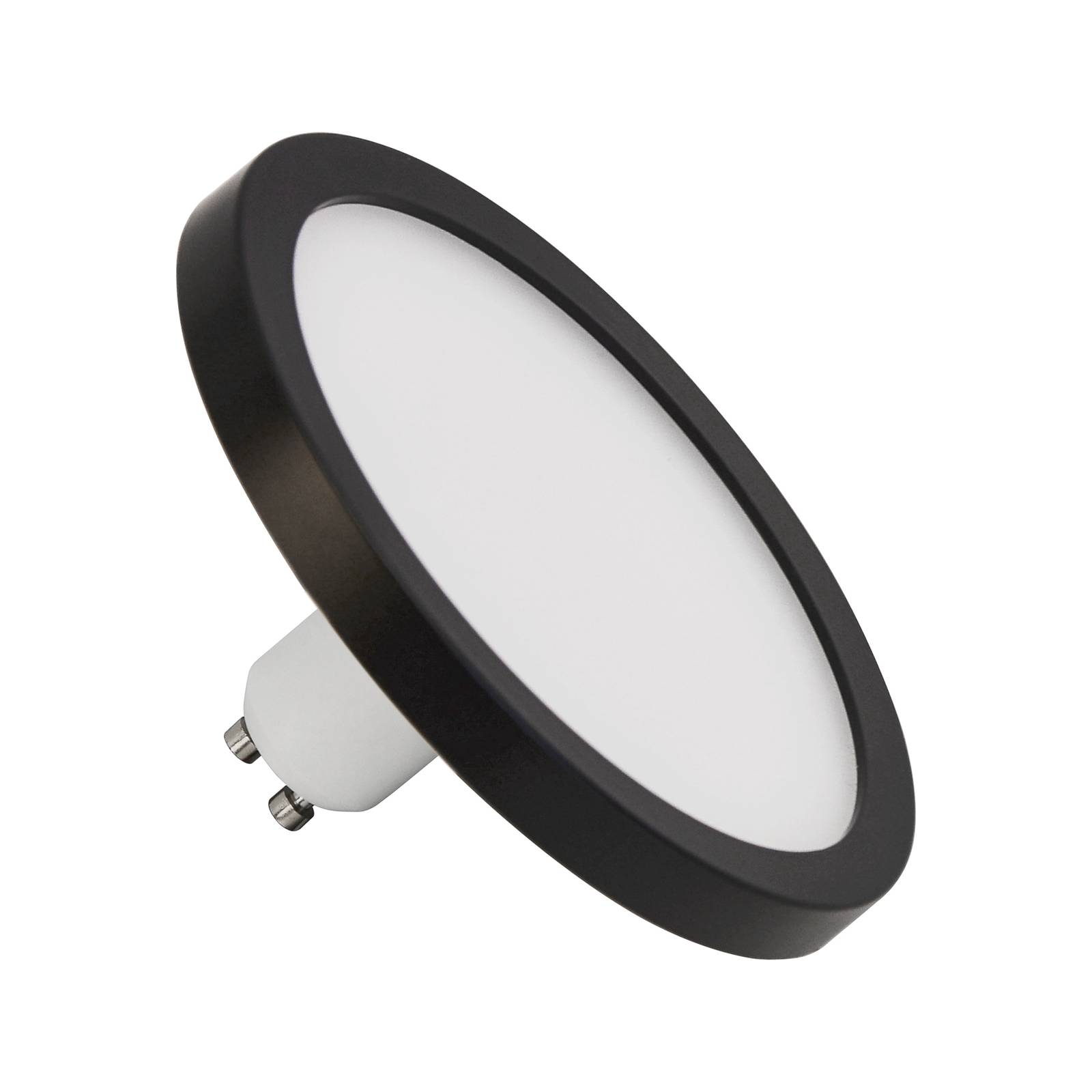 LightMe LED-Lampe GU10 7W CCT 2.700/4.000K Ø11cm schwarz