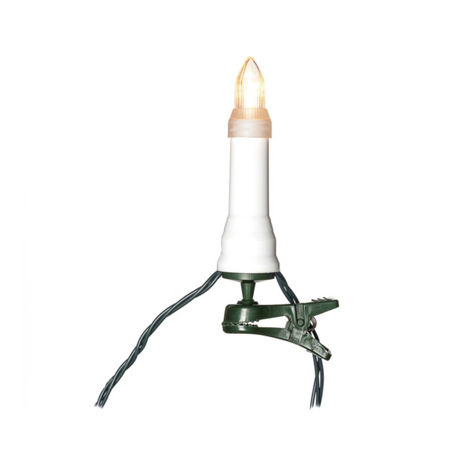 Konstsmide Christmas LED-Lichterkette Topbirnen IP44 amber 25-flammig
