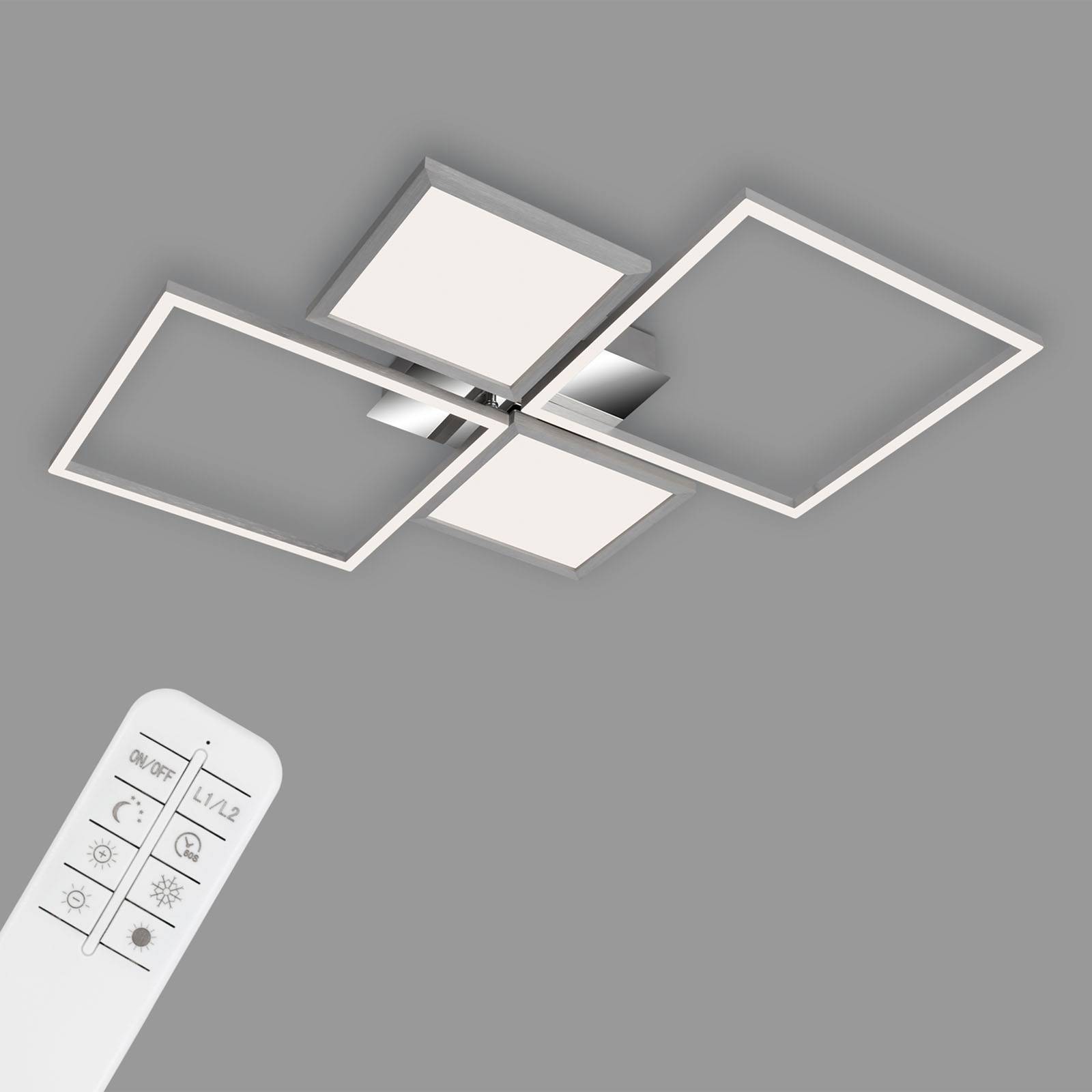 Briloner LED-Deckenlampe Frame Pano CCT 65,2 x 64 cm