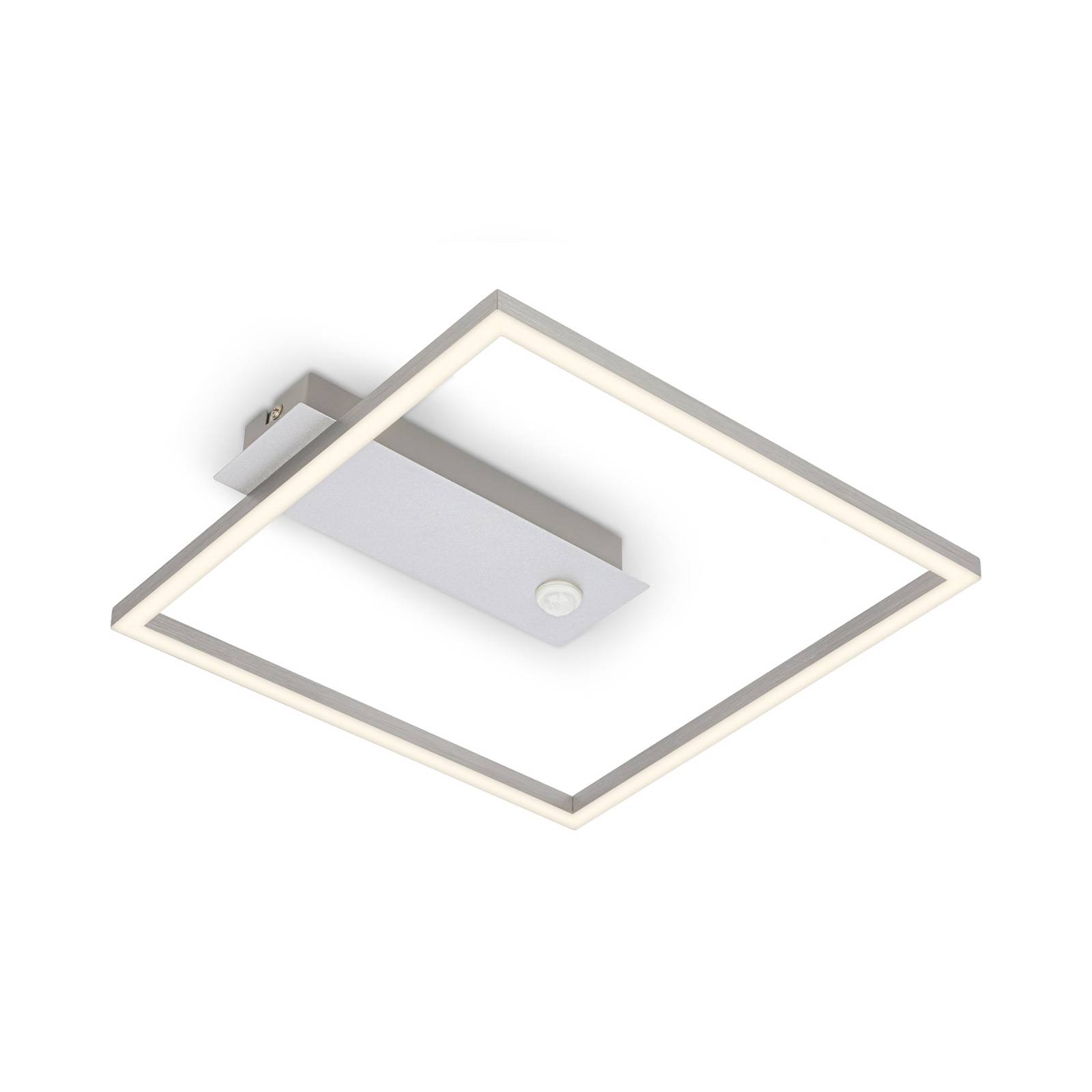 Briloner LED-Sensor-Deckenleuchte Nici quadratisch alu