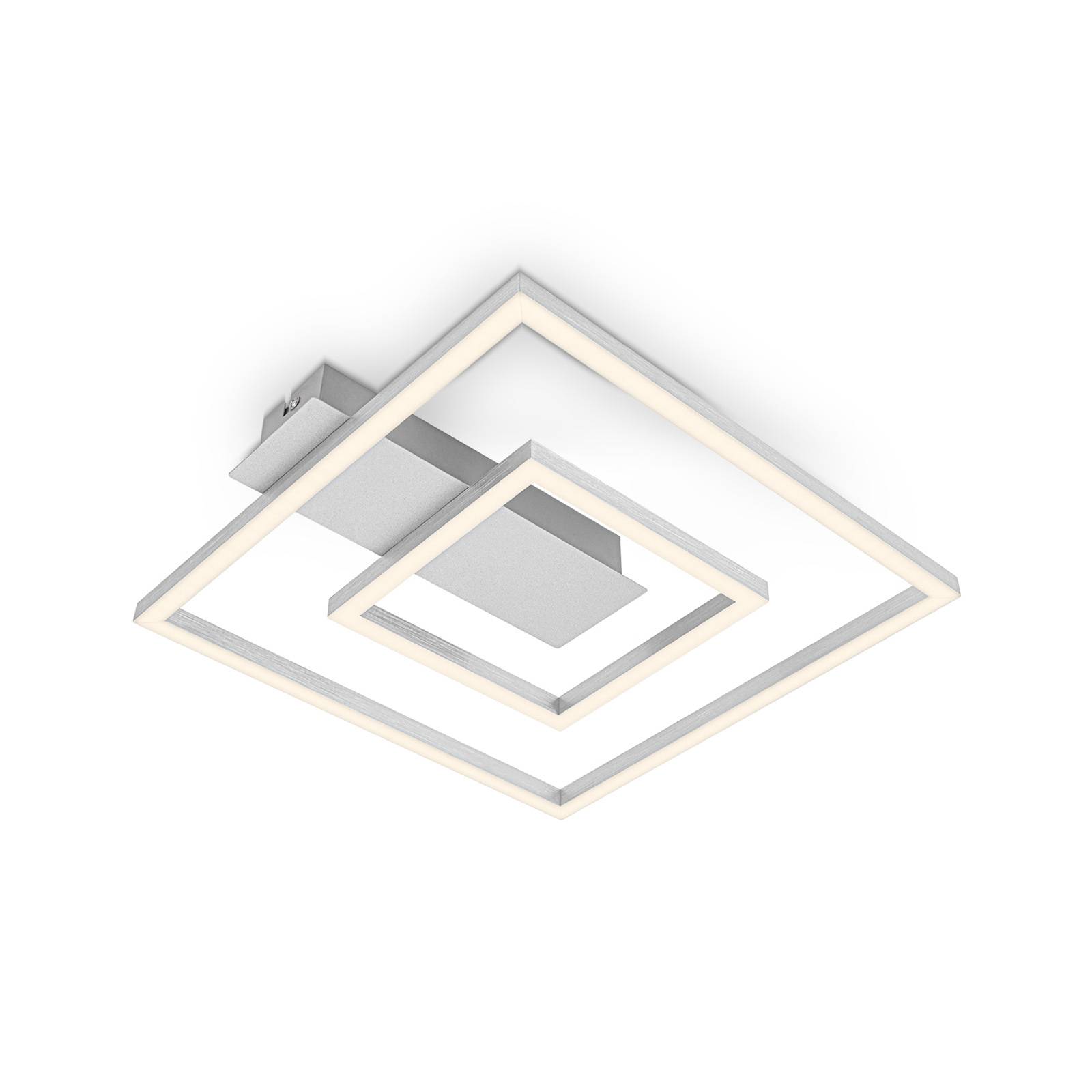 Briloner LED-Deckenleuchte 3772 mit 2 Rahmen, alu